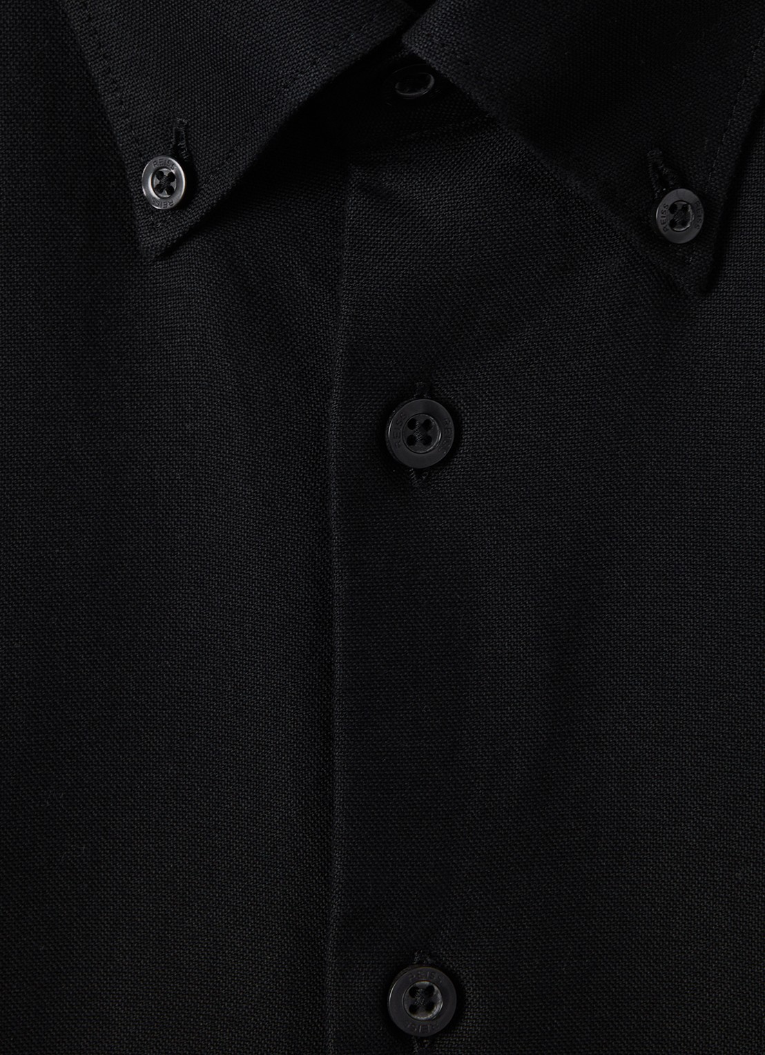 Reiss Greenwich slim fit overhemd met borstzak - detail 2 black / zwart