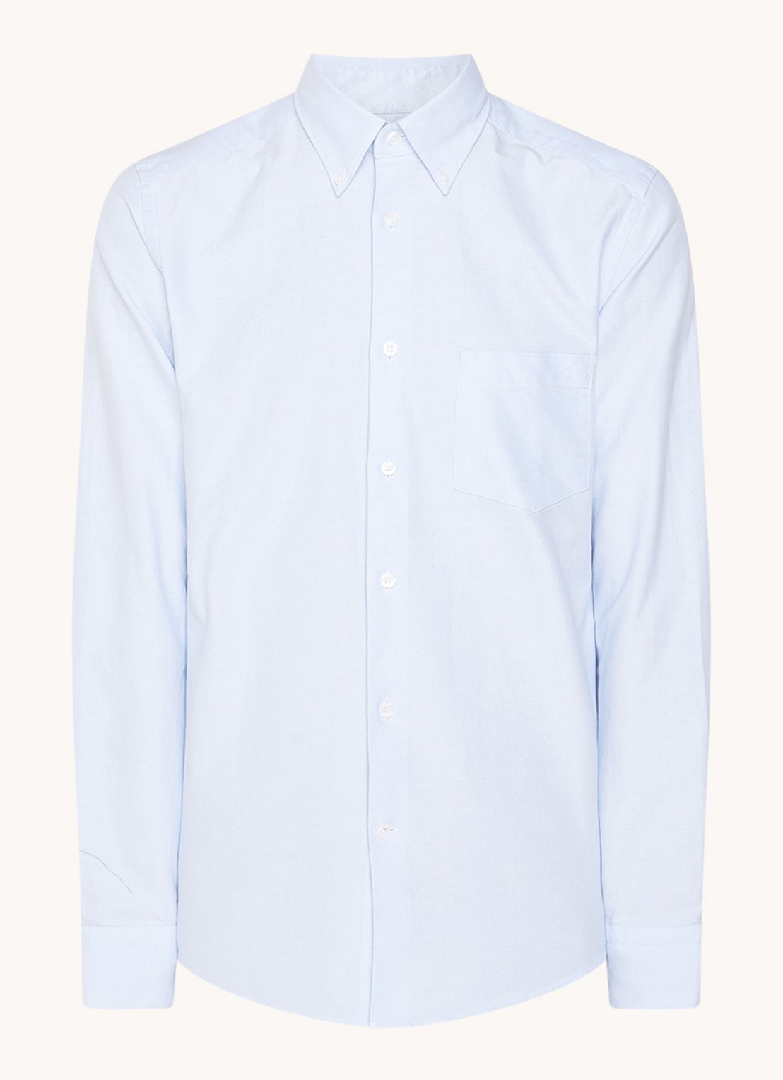Reiss Greenwich slim fit overhemd met borstzak - voorkant 2 lichtblauw
