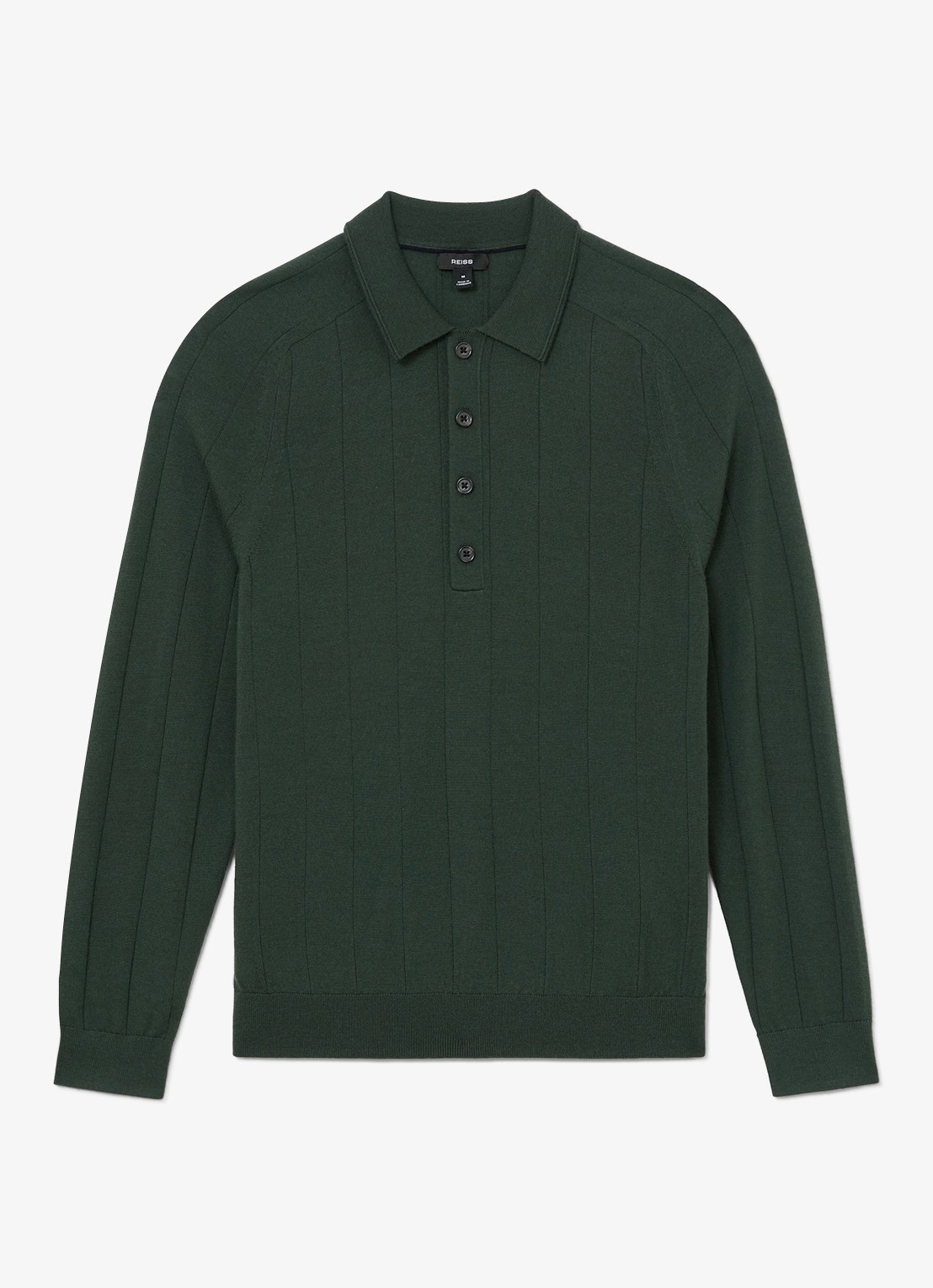 Reiss Greyson pullover in merino wolblend - voorkant groen