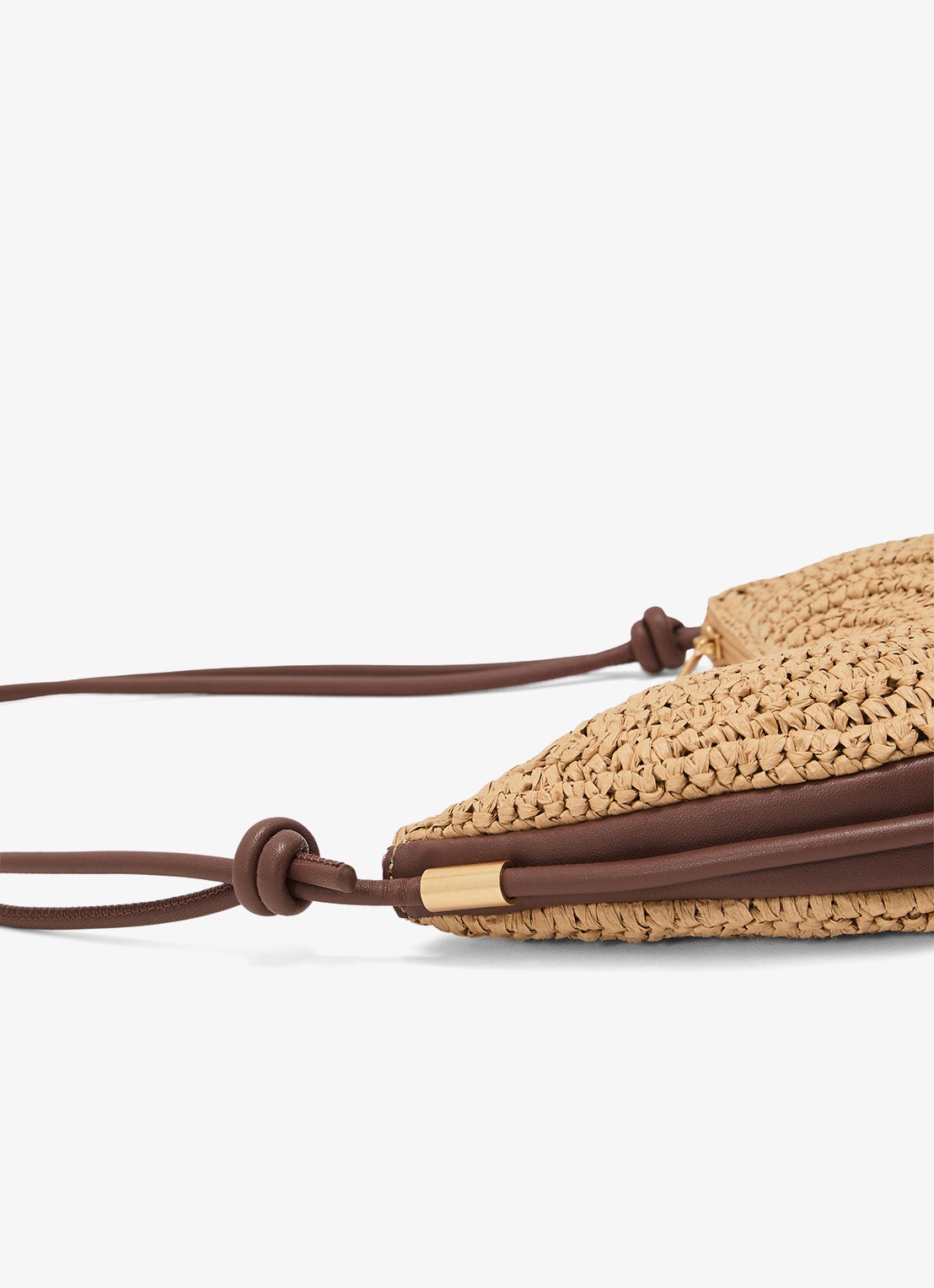 Reiss Harriet schoudertas met details van leer - detail 6 bruin