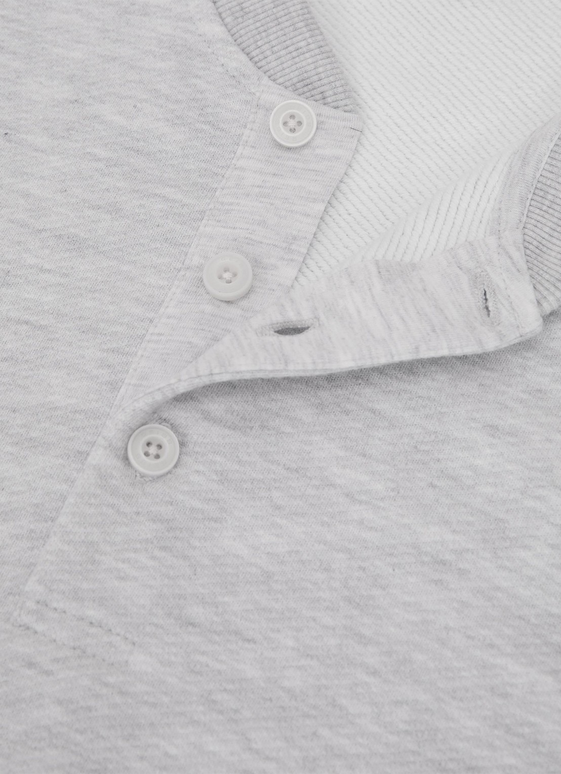 Reiss Harrison sweater met opstaande kraag - detail 4 grijsmele