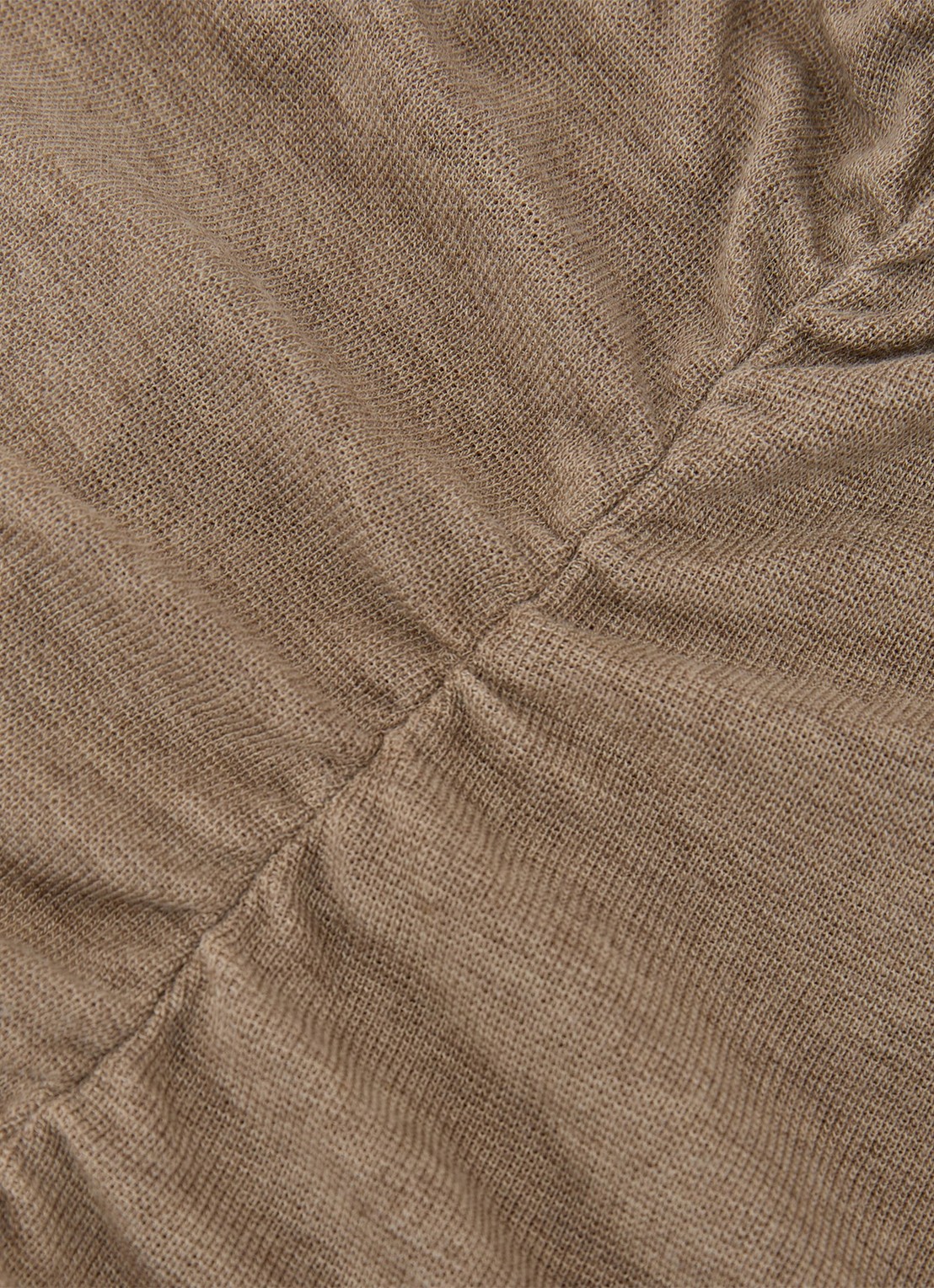 Reiss Hattie fijngebreide coltrui in wolblend - detail 5 dark neutral / beige