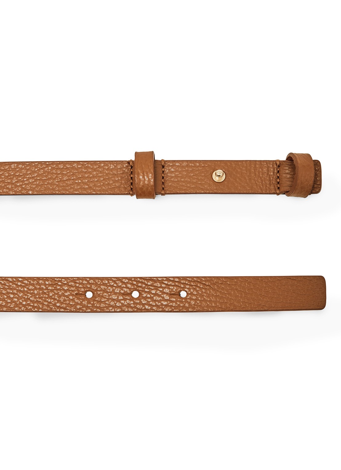 Reiss Hayley riem van leer - detail 3 bruin