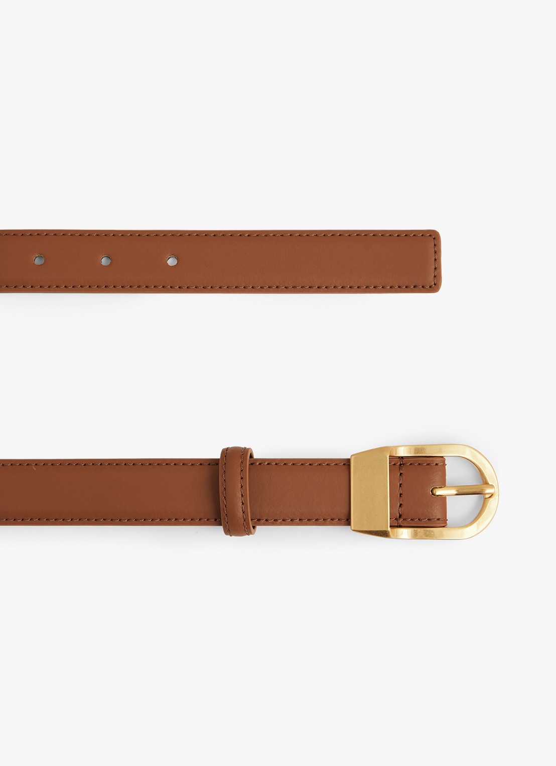 Reiss Hazel riem van leer - detail 3 bruin