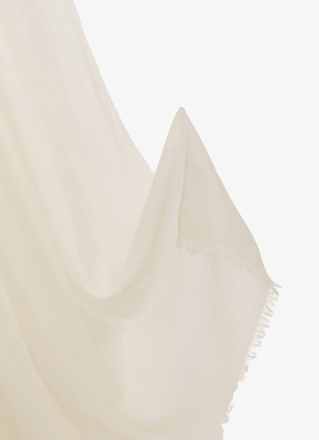 Reiss Heidi sjaal in kasjmierblend 210 x 105 cm - detail 3 wit