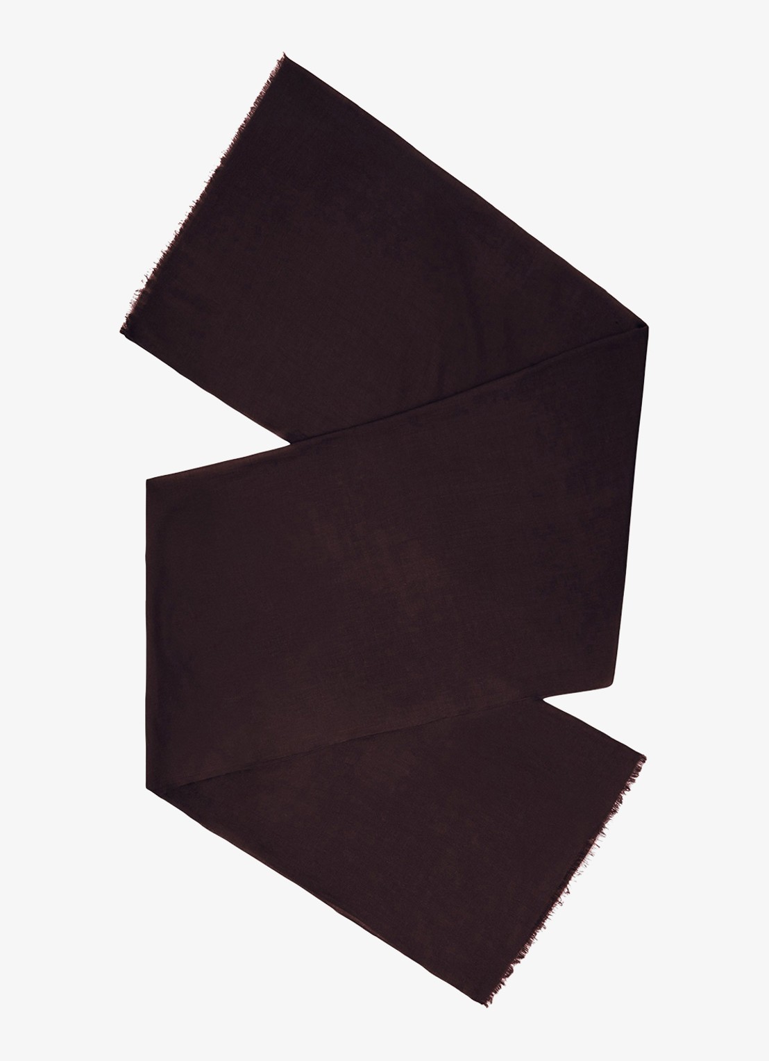 Reiss Heidi sjaal in kasjmierblend 210 x 105 cm - voorkant 3 donkerbruin