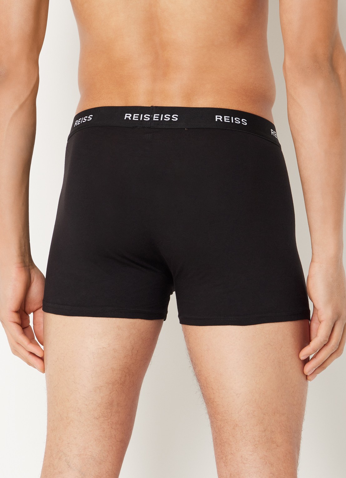 Reiss Heller boxershort met logoband in 3 pack - achterkant 7 zwart