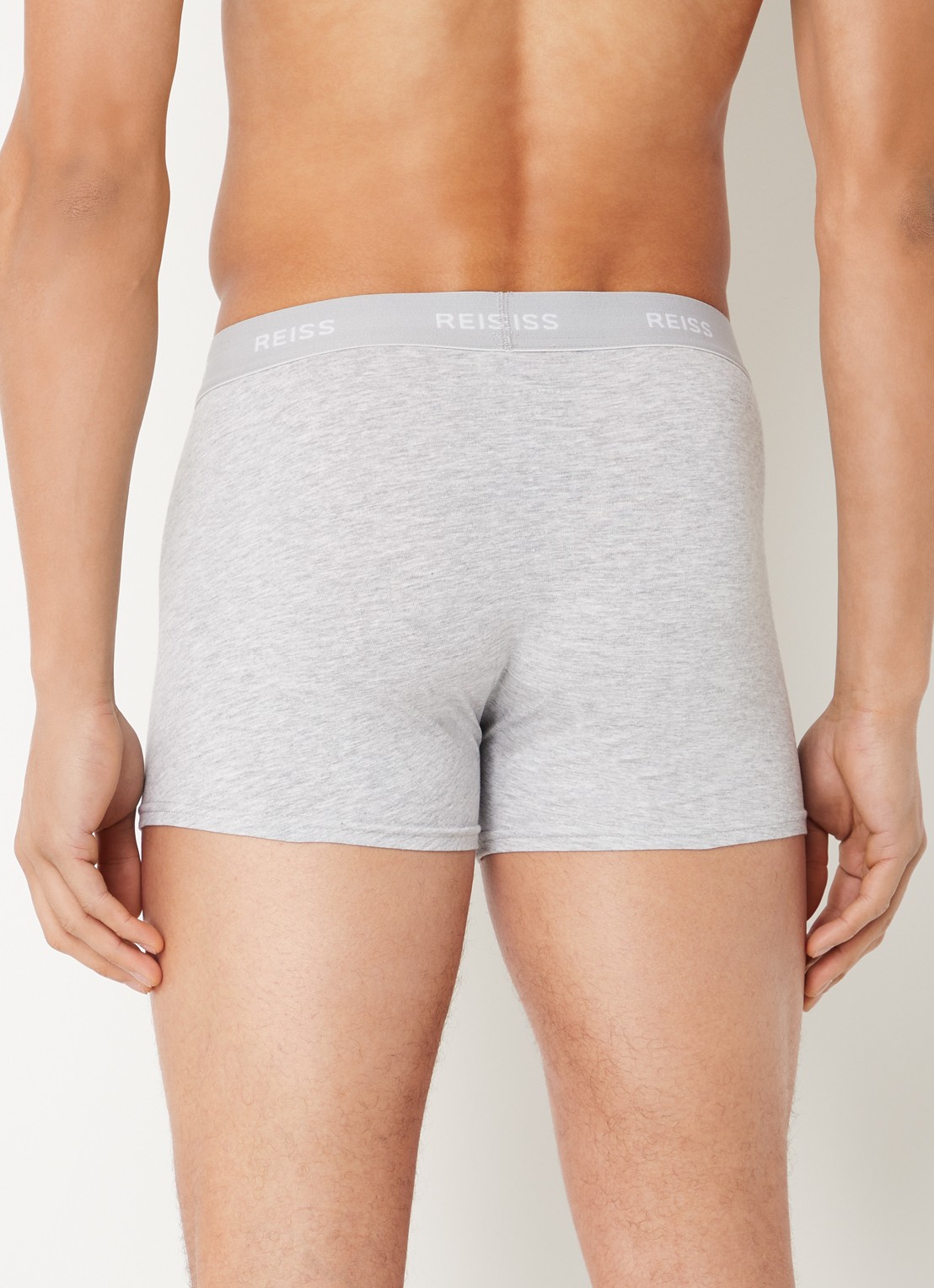 Reiss Heller boxershorts met logoband in 3-pack - achterkant 3 grijs