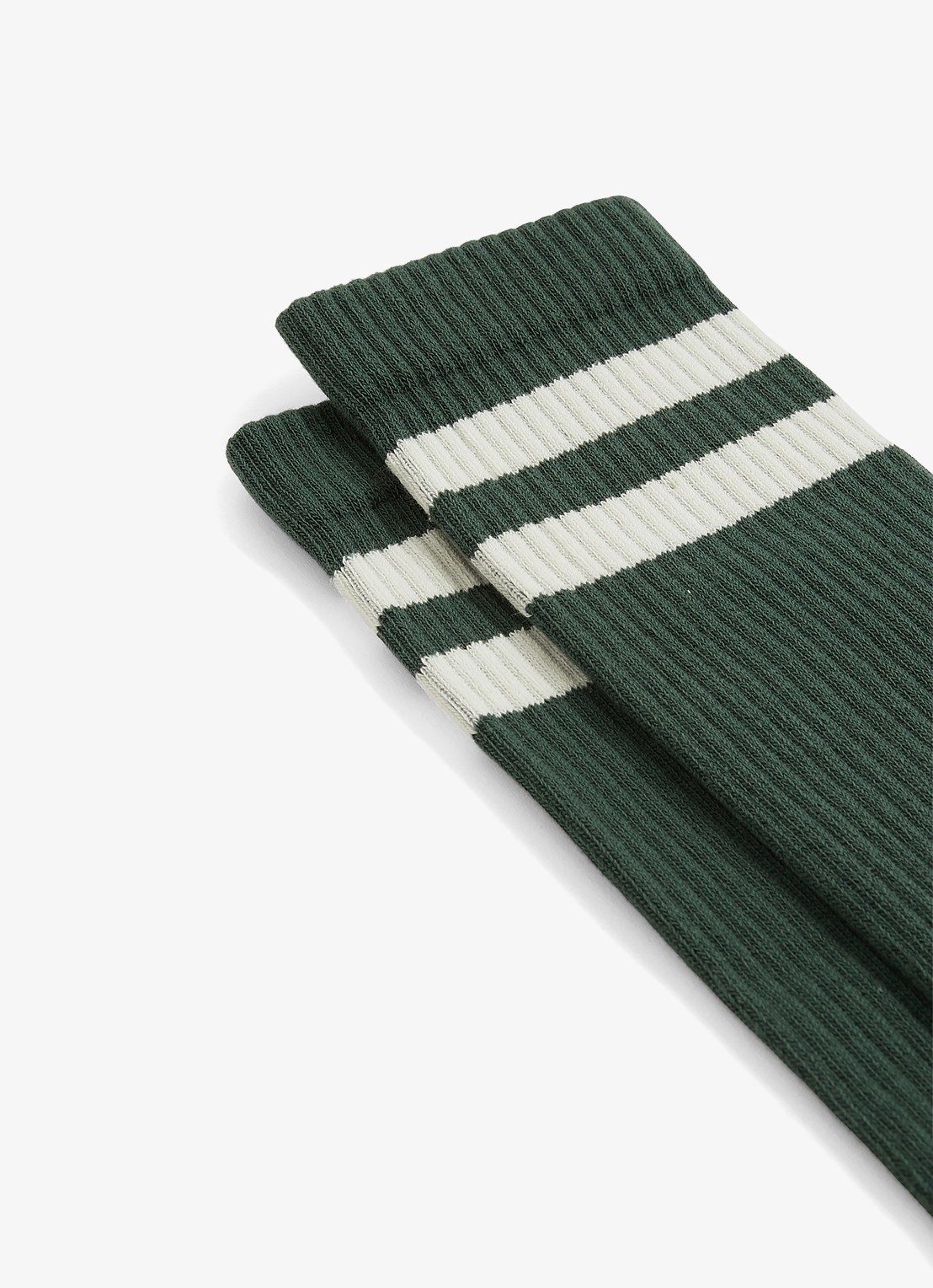 Reiss Henman sokken met ribstructuur - detail 3 groen