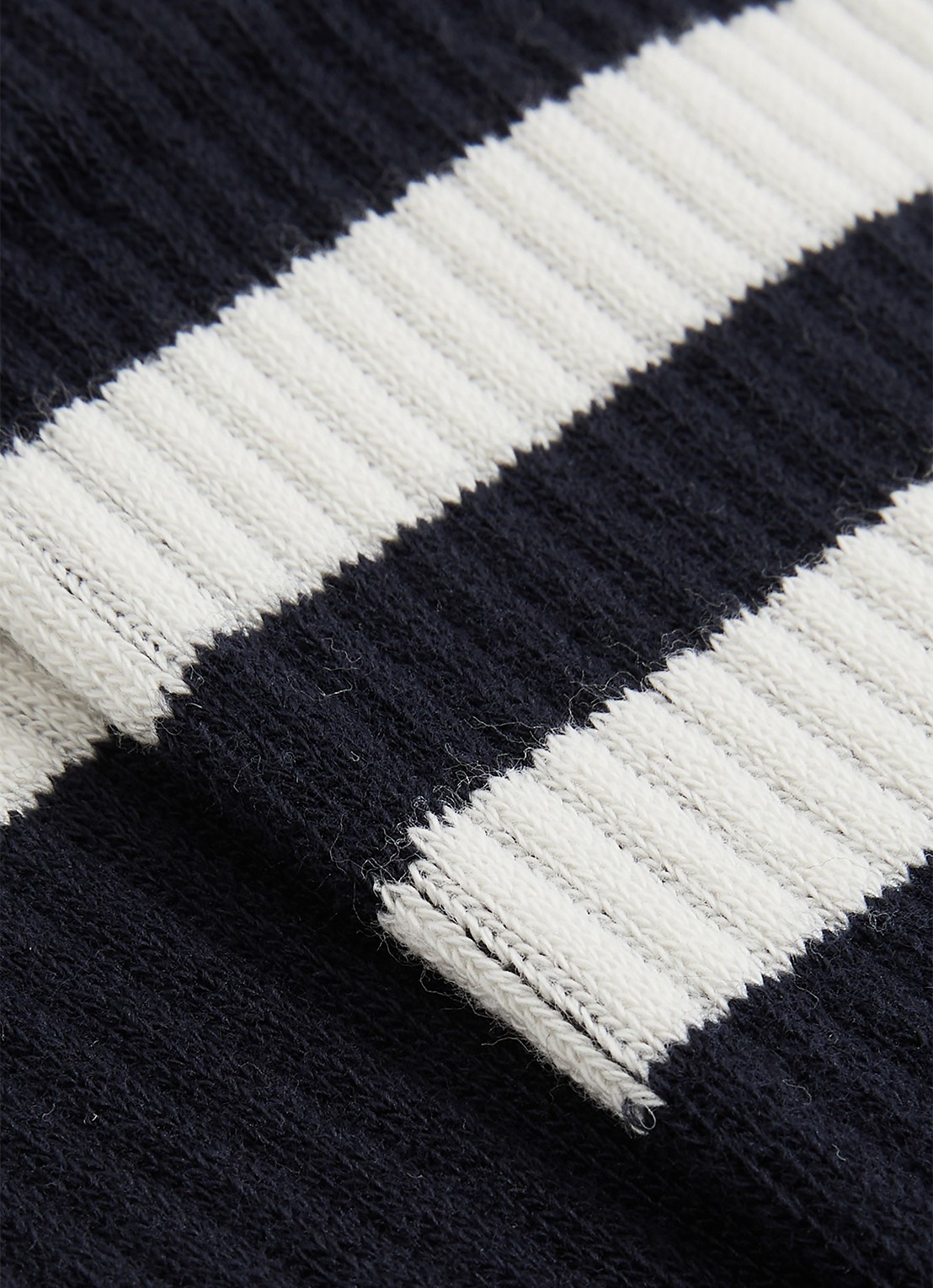 Reiss Henman sokken met ribstructuur - detail 2 donkerblauw