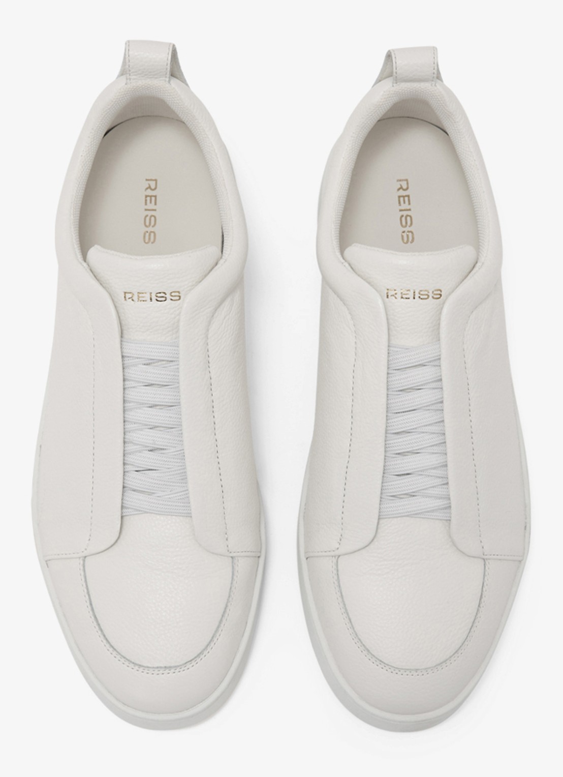 Reiss Henry sneakers met logo - detail 3 wit