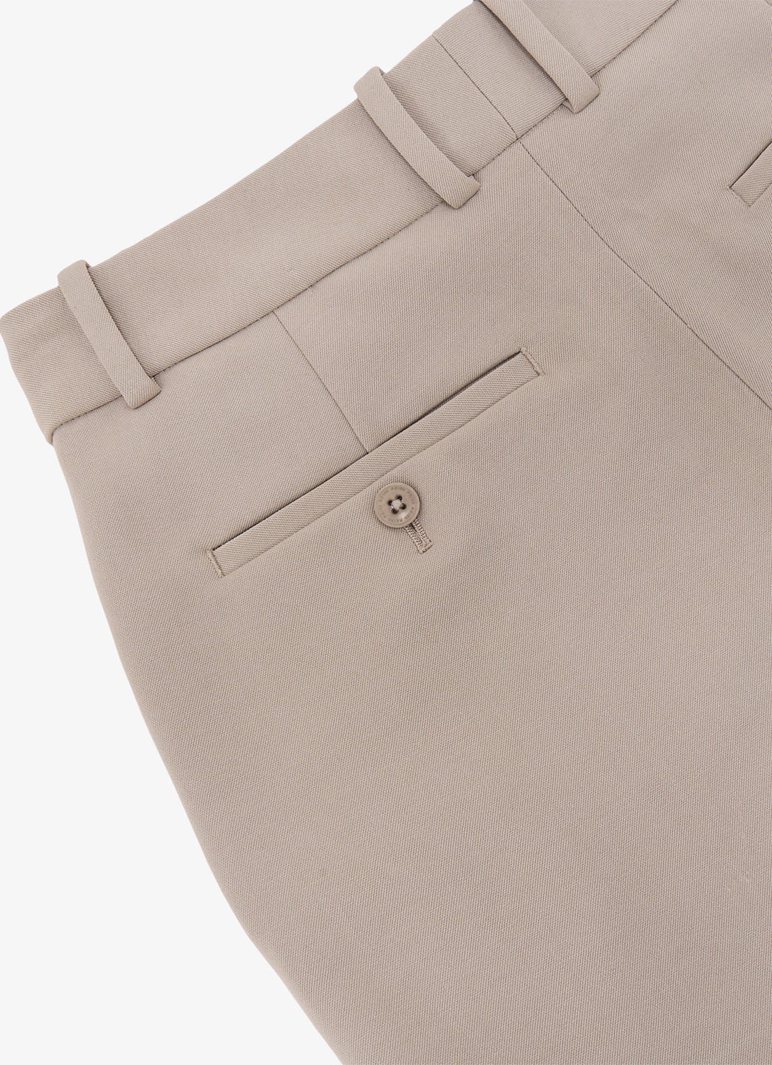 Reiss High waist straight fit pantalon met steekzakken - detail 5 stone neutral / beige