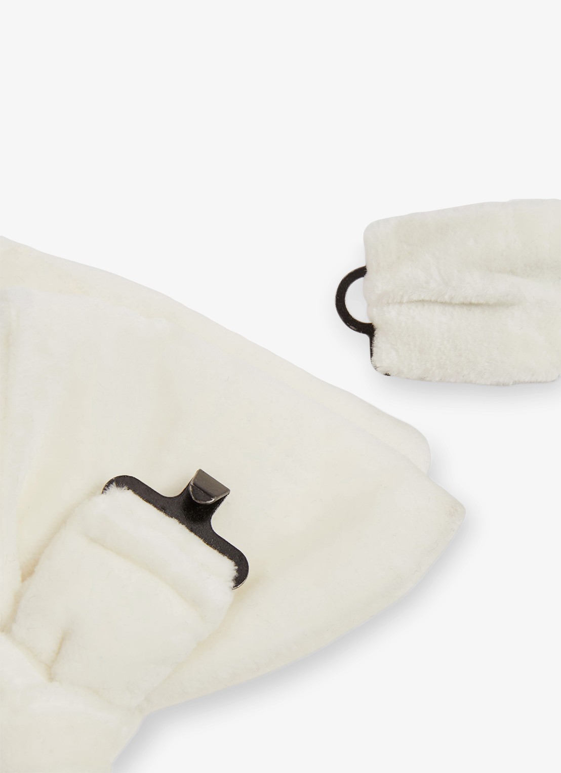 Reiss Hike vlinderdas van fluweel - detail ivory / wit