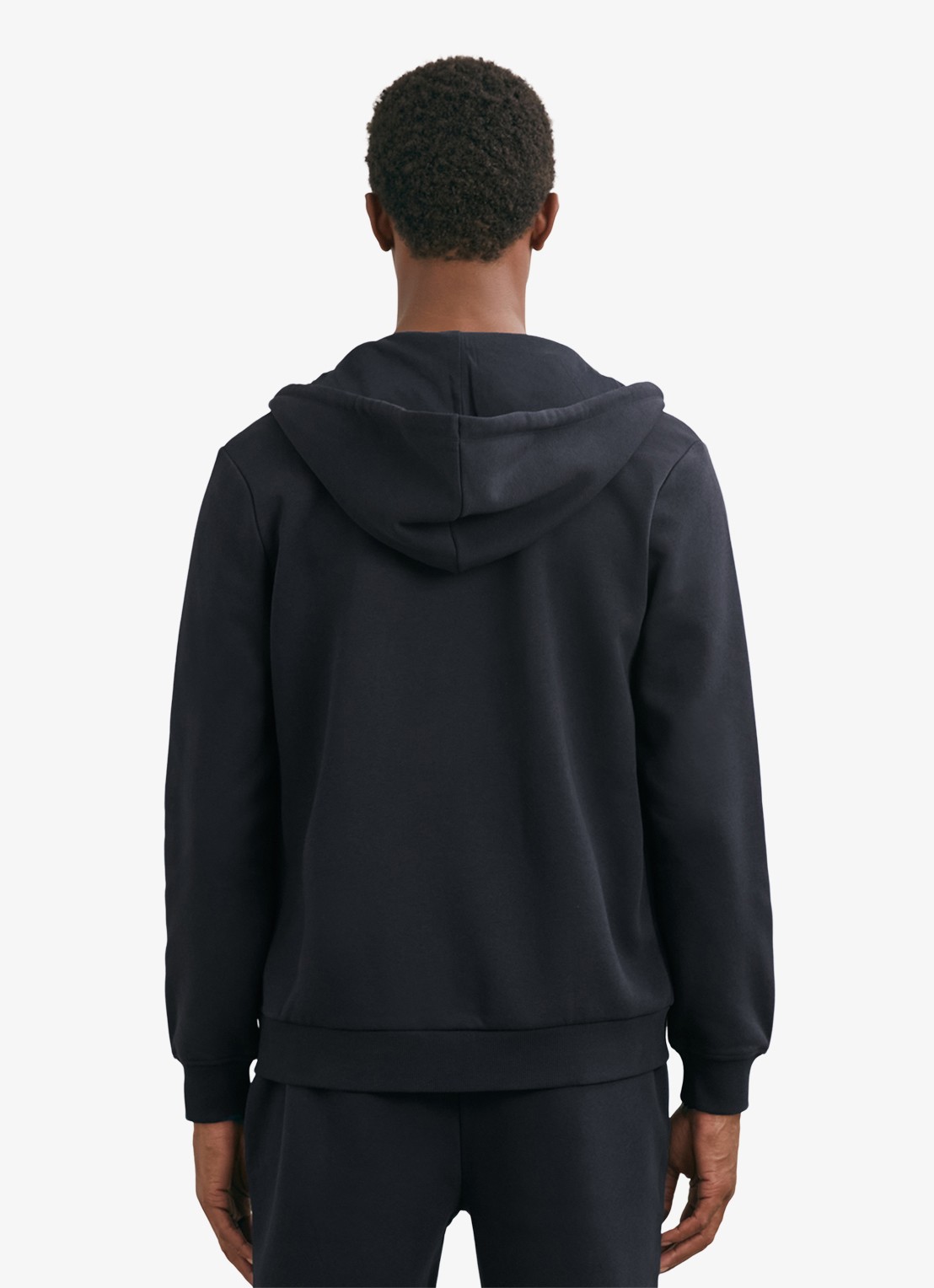 Reiss Howel sweatvest met capuchon  - achterkant 6 navy / blauw