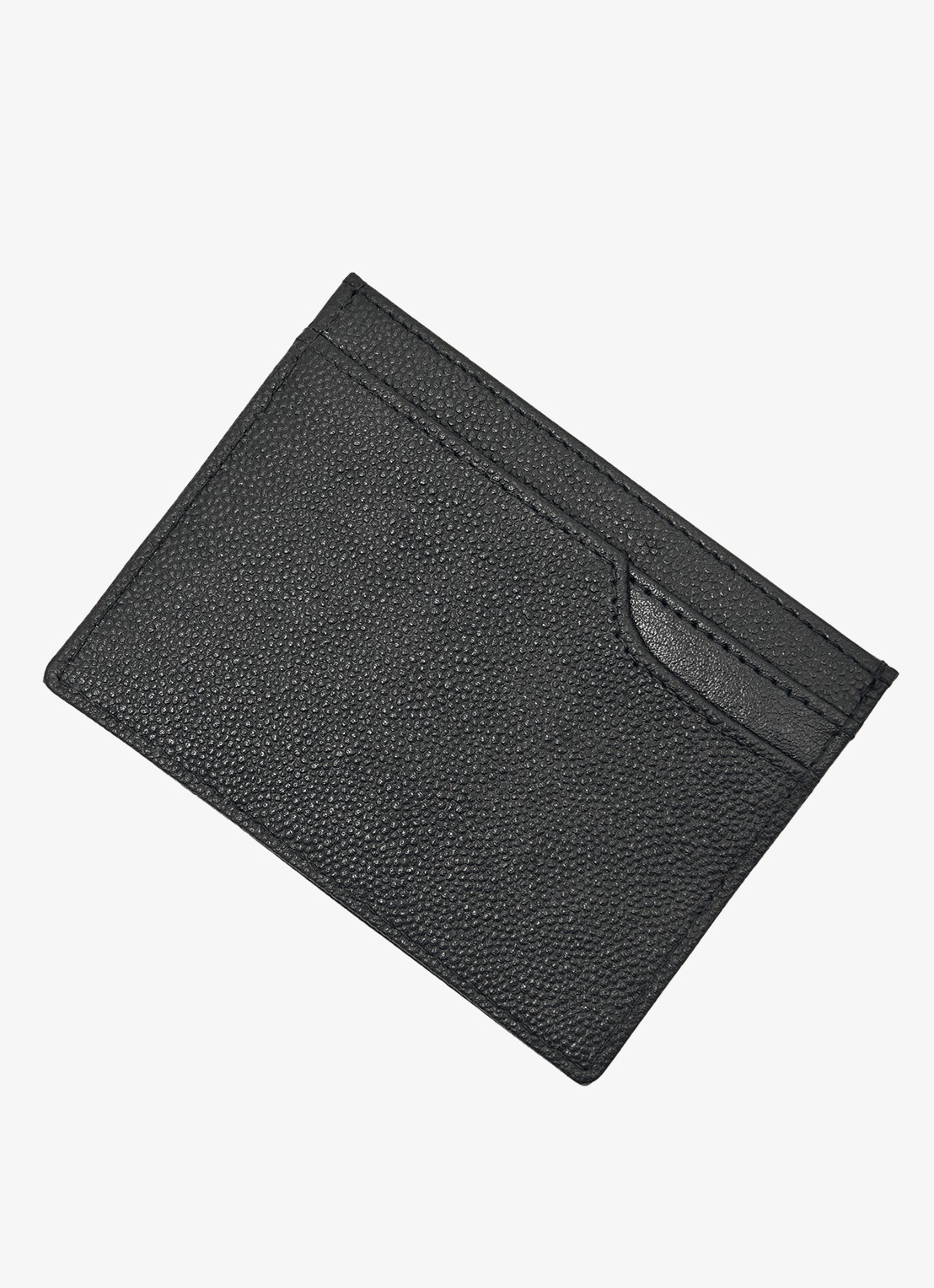Reiss Hugo pasjeshouder van leer met structuur - detail 2 black / zwart