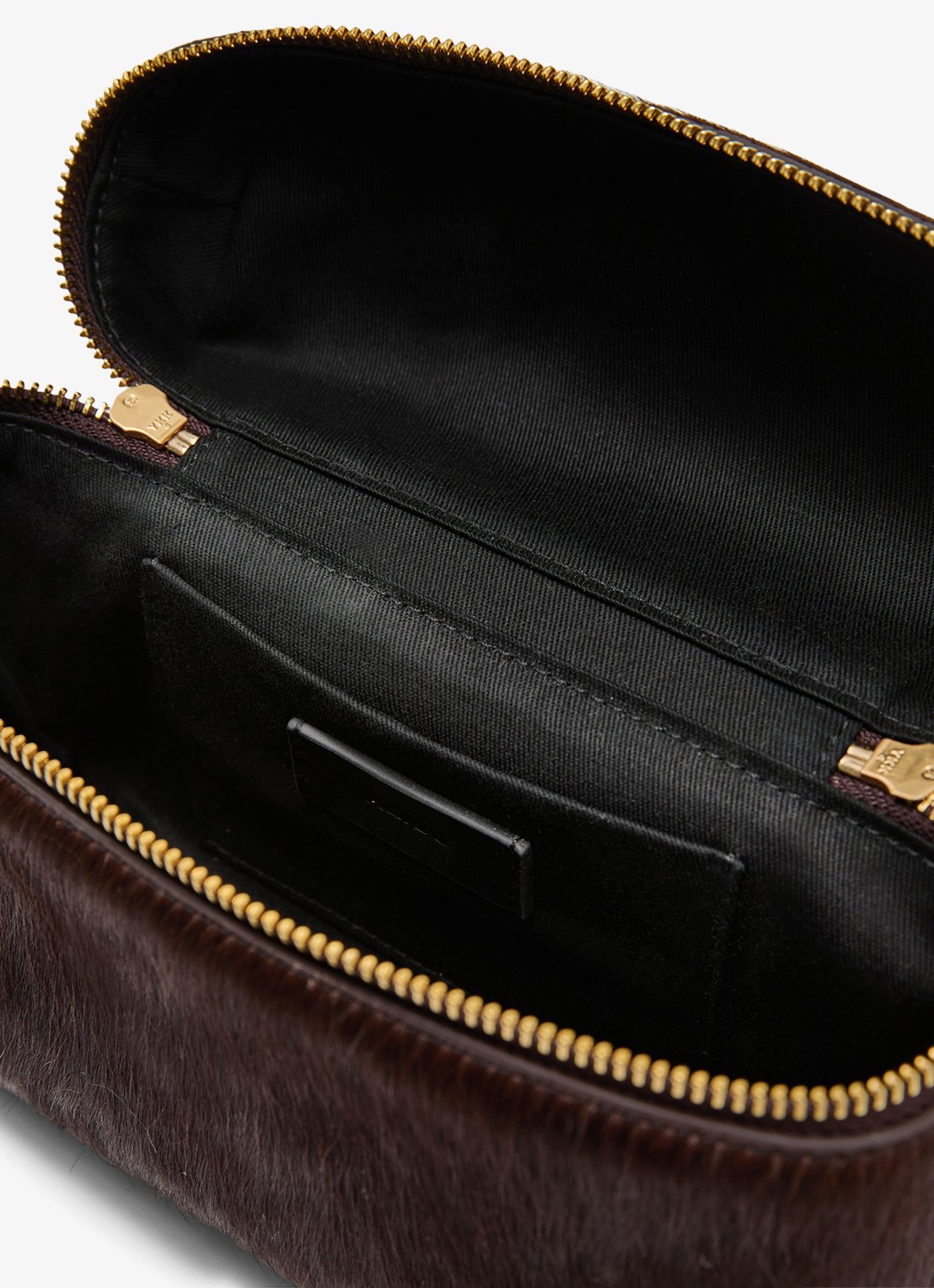 Reiss Ines crossbodytas van leer - detail 5 donkerbruin