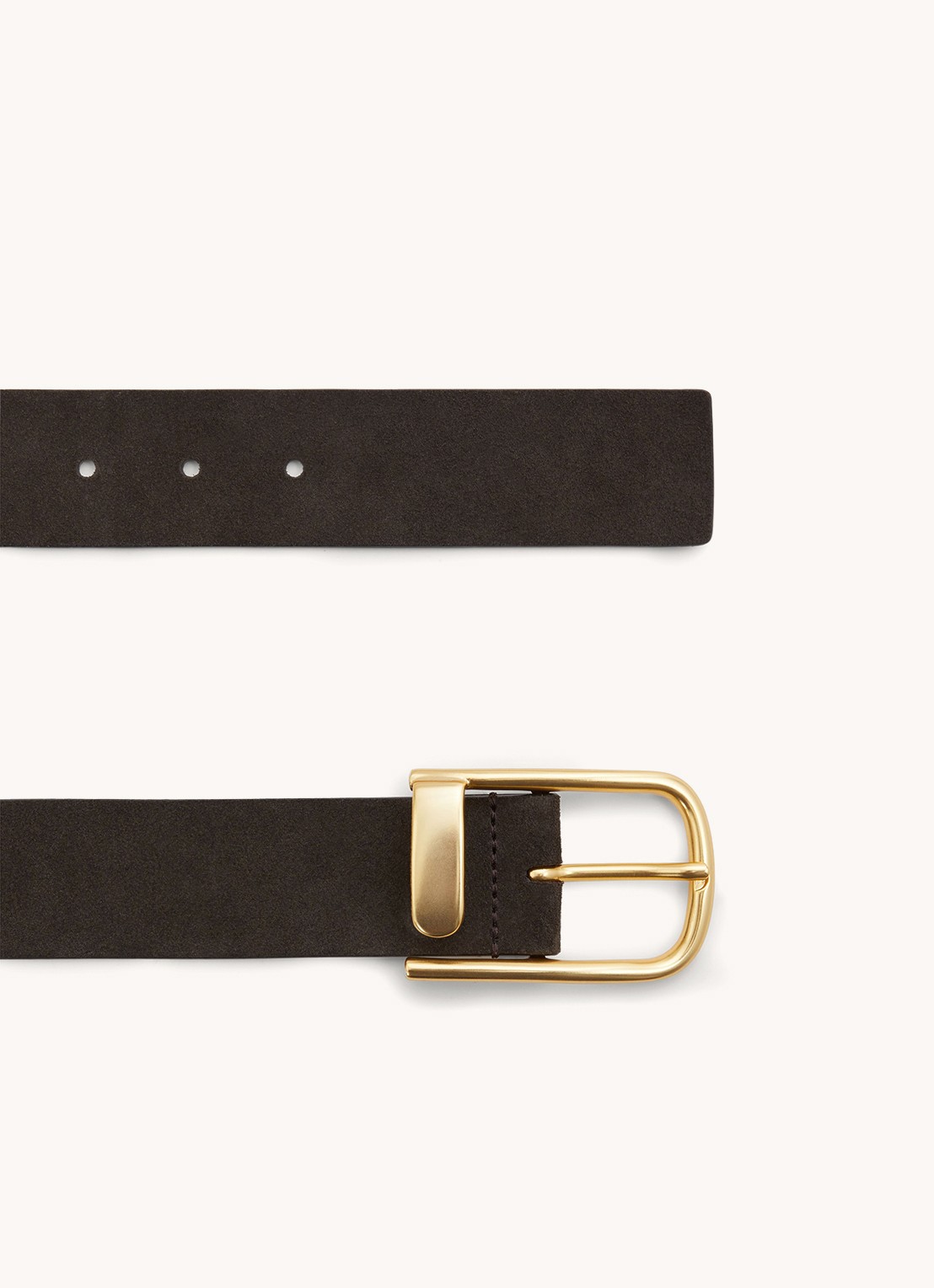 Reiss Iyla riem van leer - voorkant 6 chocoladebruin