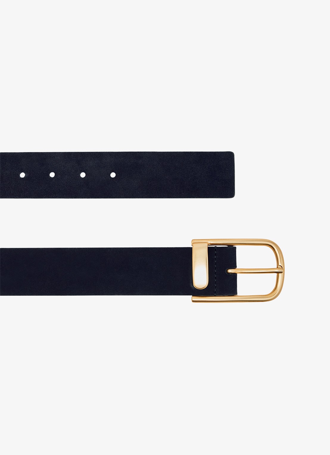 Reiss Iyla riem van leer  - detail 3 donkerblauw