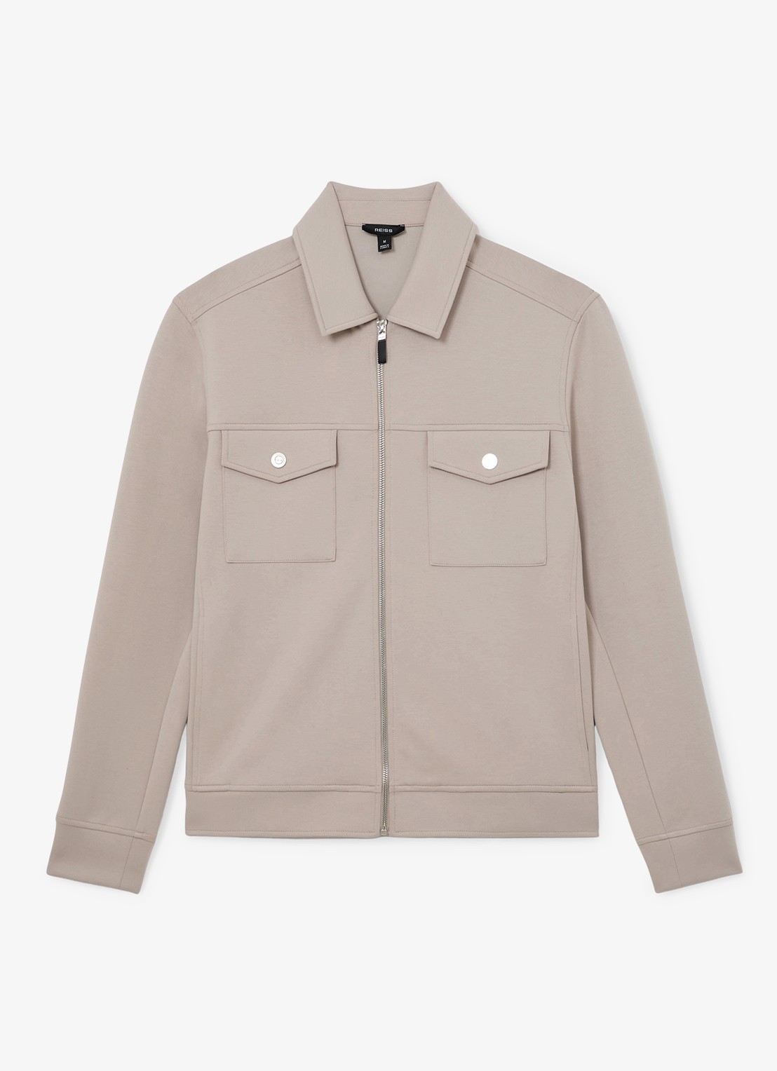 Reiss Jack met borstzakken - voorkant beige