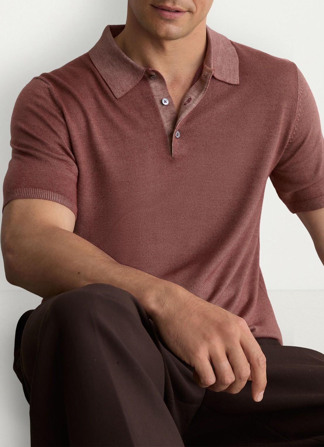Reiss Jackdaw regular fit polo met strucuur - detail 5 rose pink / roze