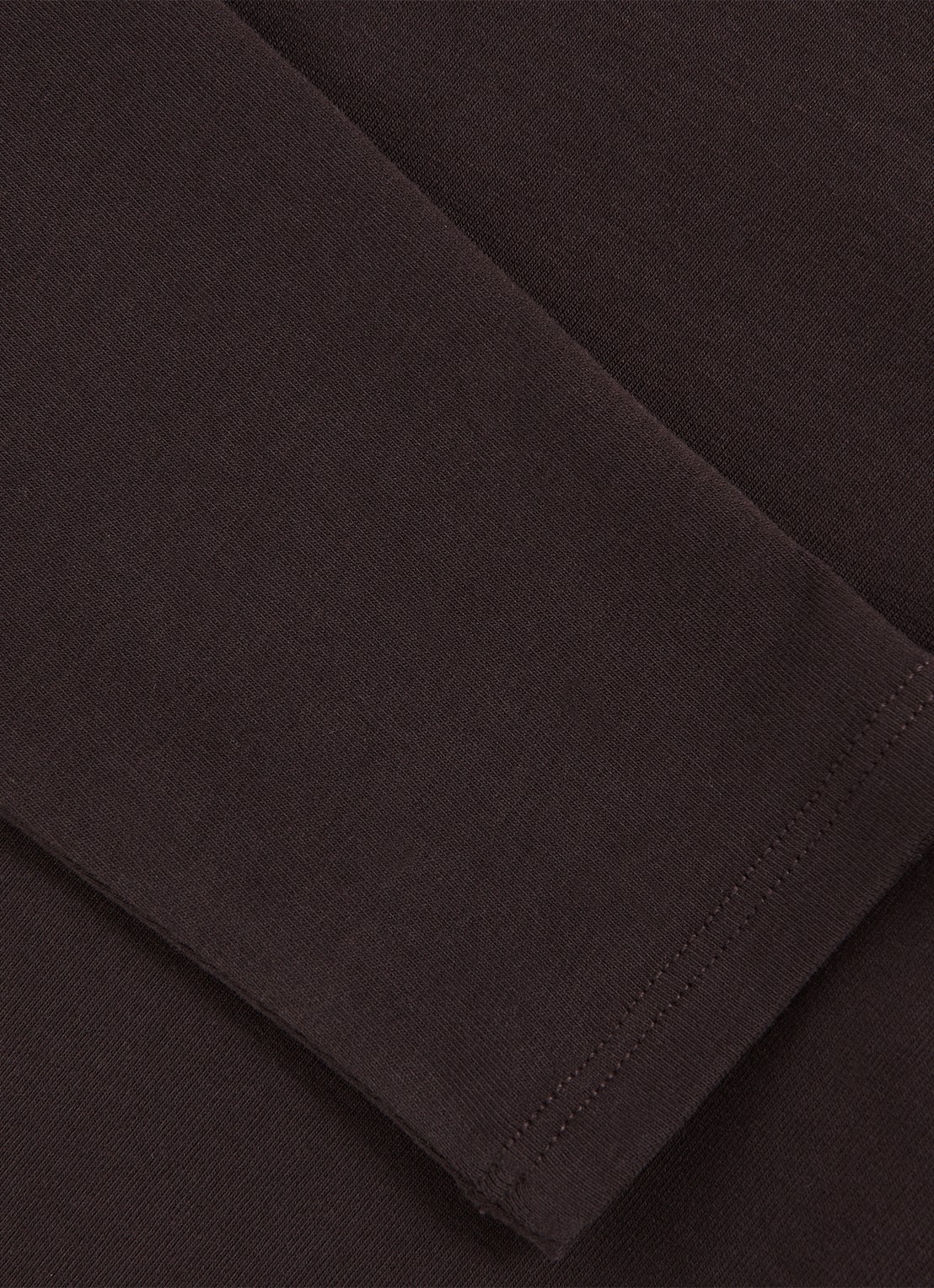 Reiss Jada longsleeve met ronde hals - detail 6 donkerbruin