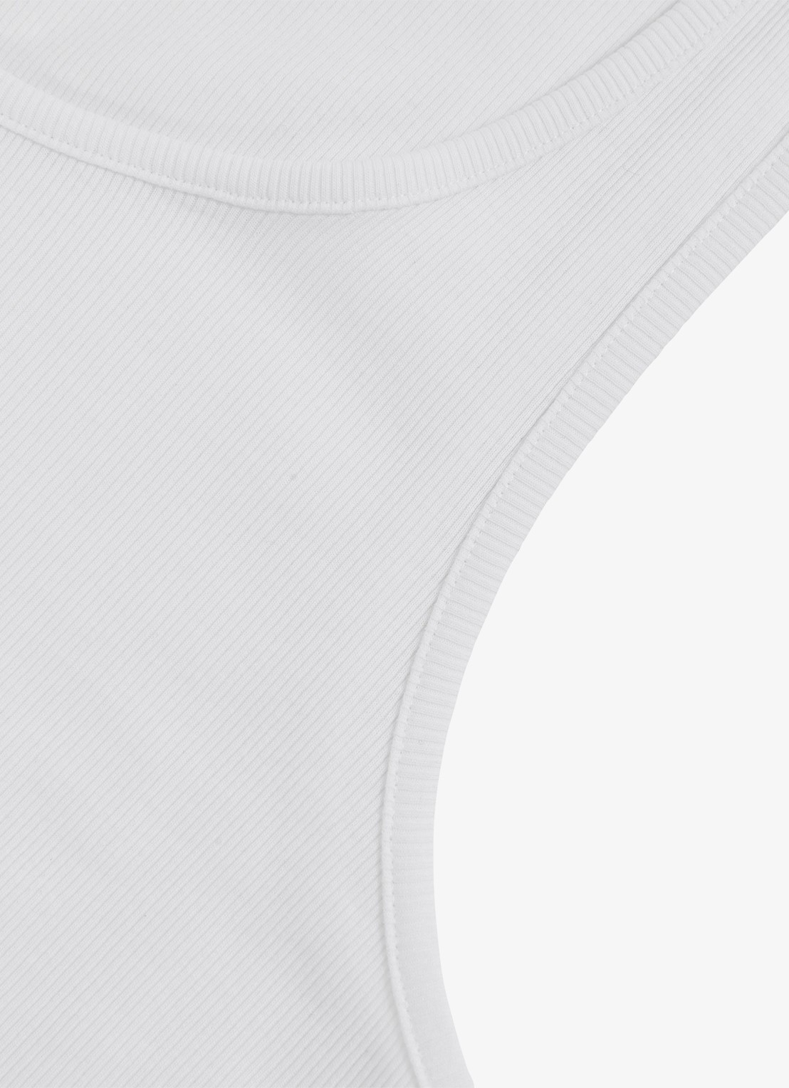 Reiss Jaden singlet met ronde hals  - detail 7 white / wit