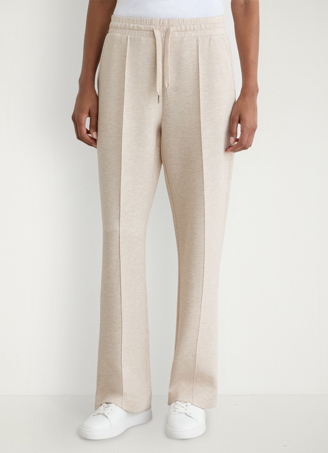 Reiss Jemma high waist wide fit joggingbroek met steekzakken - detail 3 beige