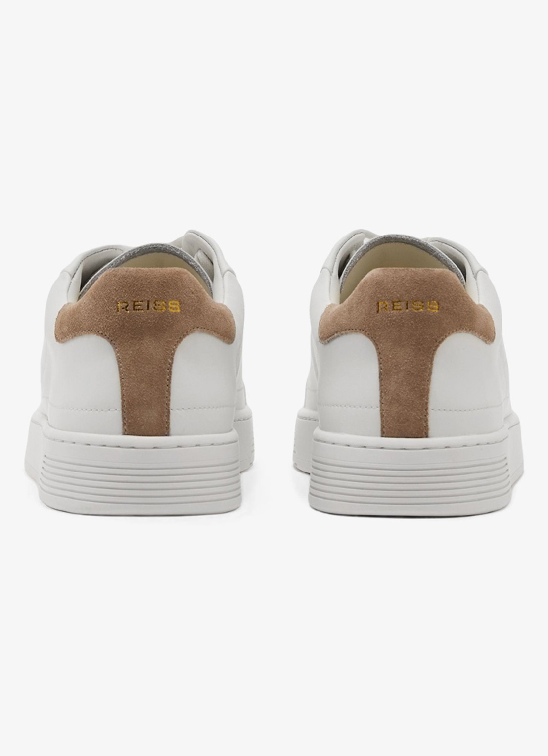 Reiss Jessie sneaker van leer - achterkant 4 wit