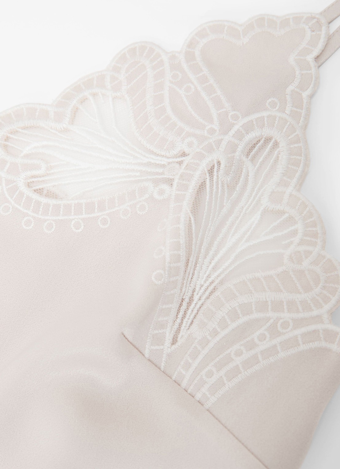 Reiss Joanie top met broderie - detail 7 neutral / beige