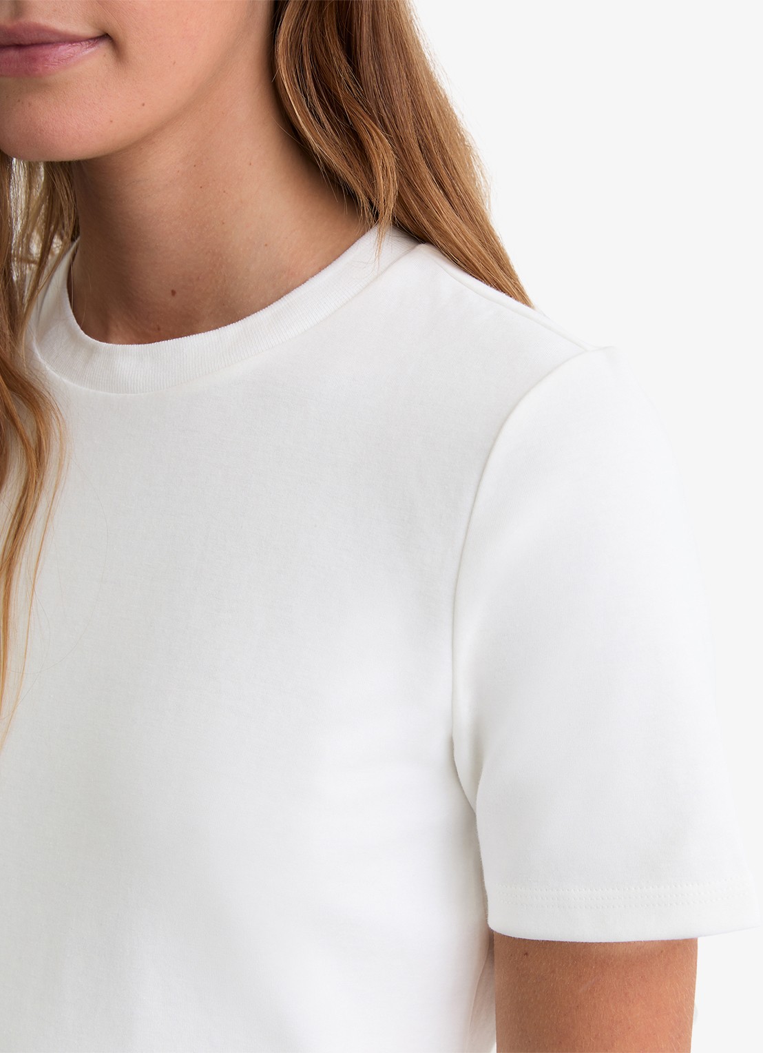Reiss Josie T-shirt met ronde hals - detail 5 wit