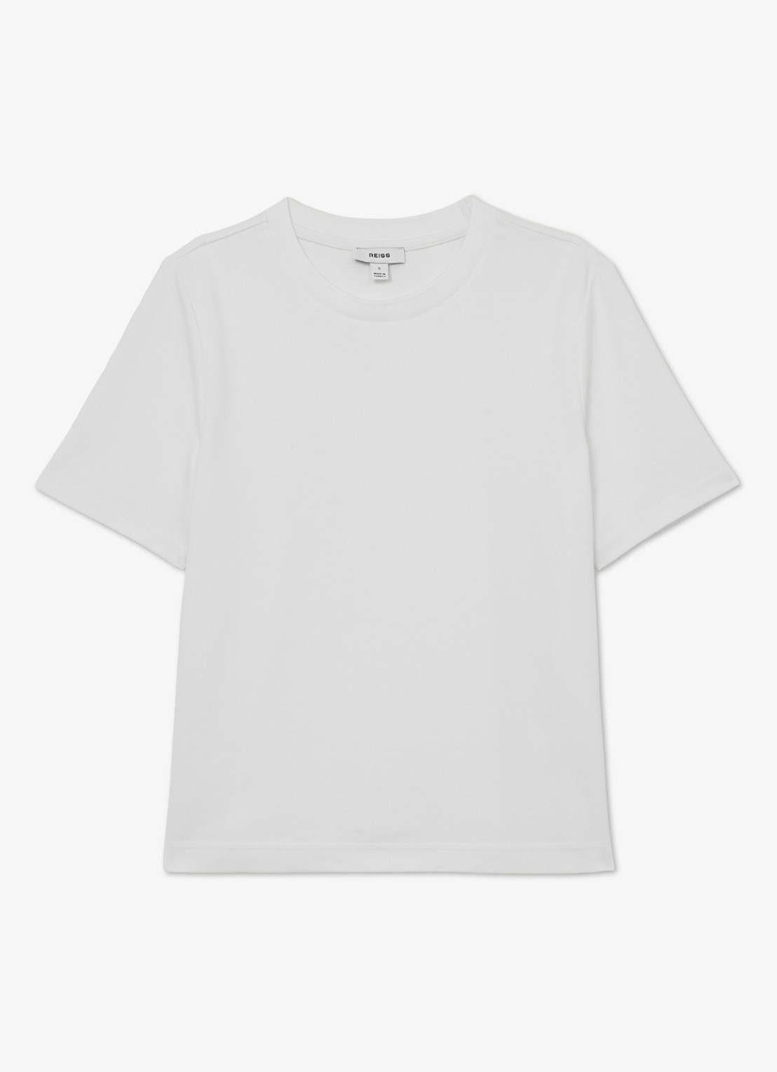 Reiss Josie T-shirt met ronde hals - voorkant 2 wit