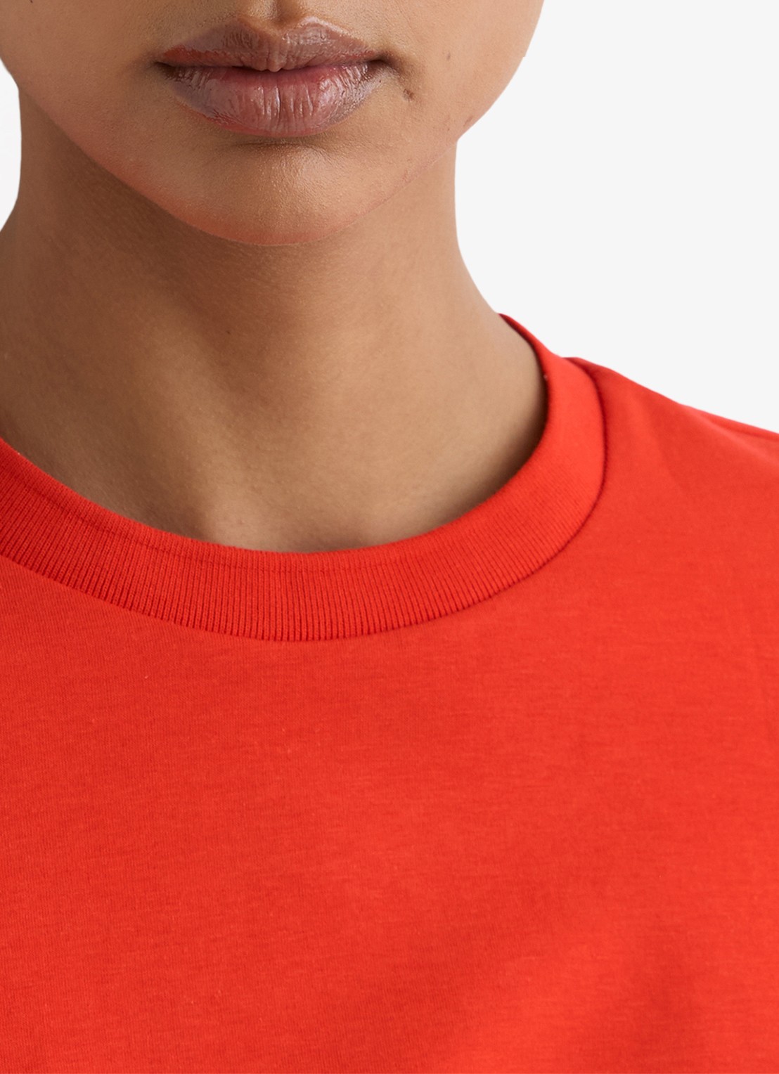 Reiss Josie T-shirt met ronde hals - detail 4 rood