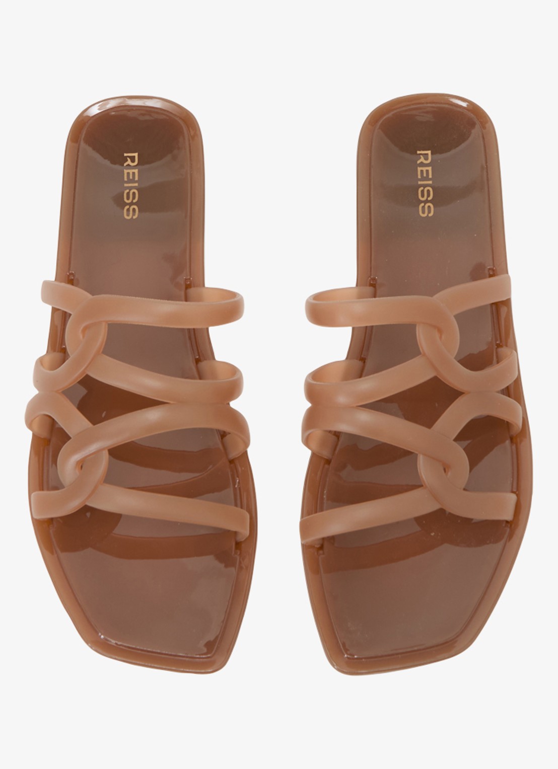 Reiss Juliette slipper - detail 2 beige