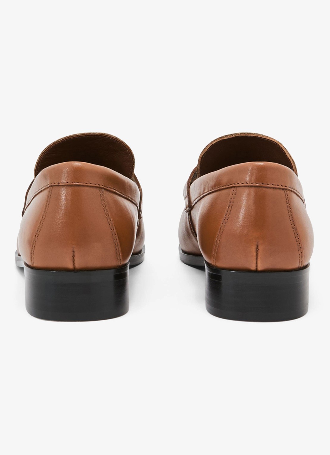 Reiss Kallie loafer van leer - achterkant 3 bruin