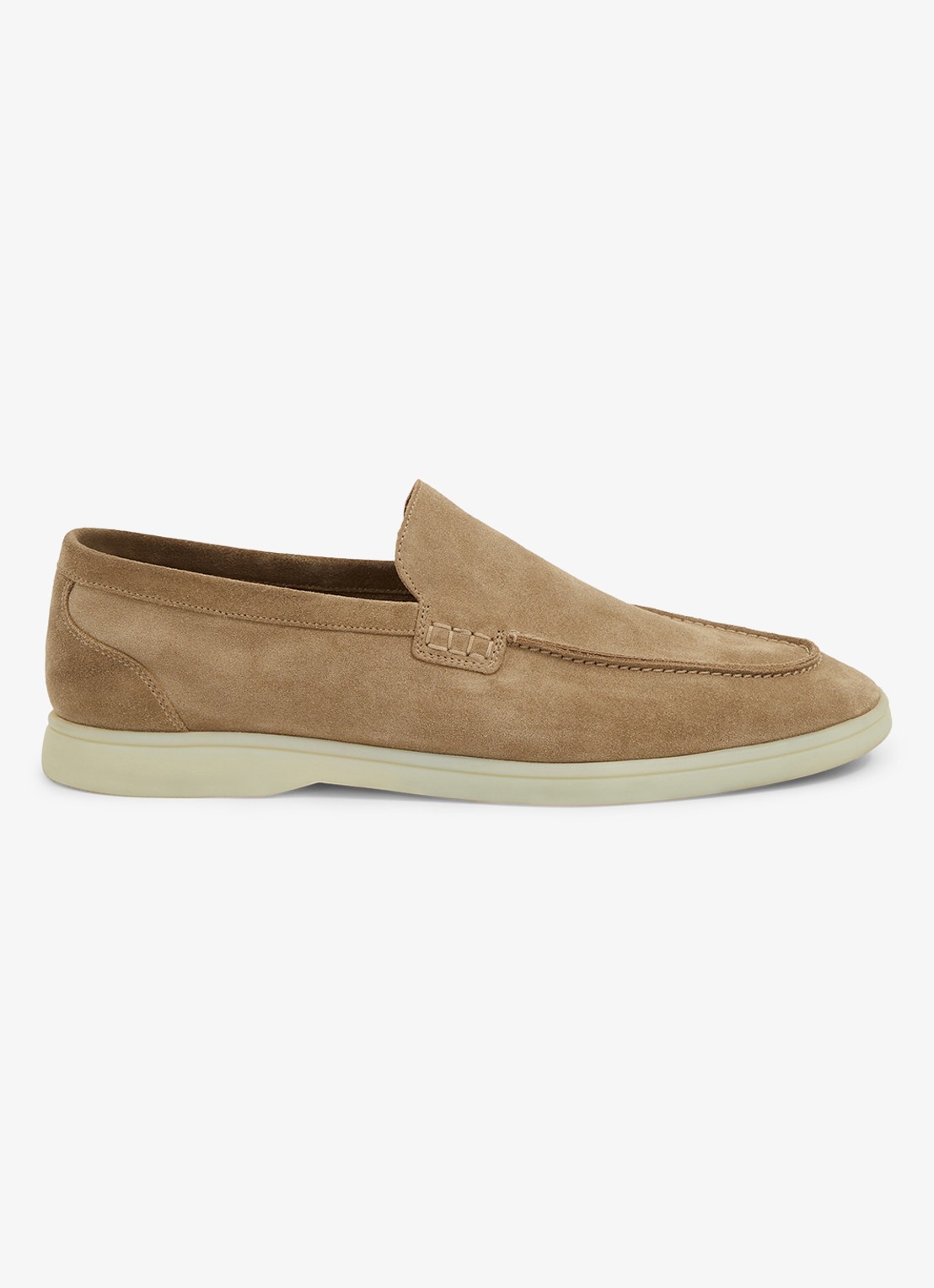 Reiss Kason loafer van suède - detail 2 beige