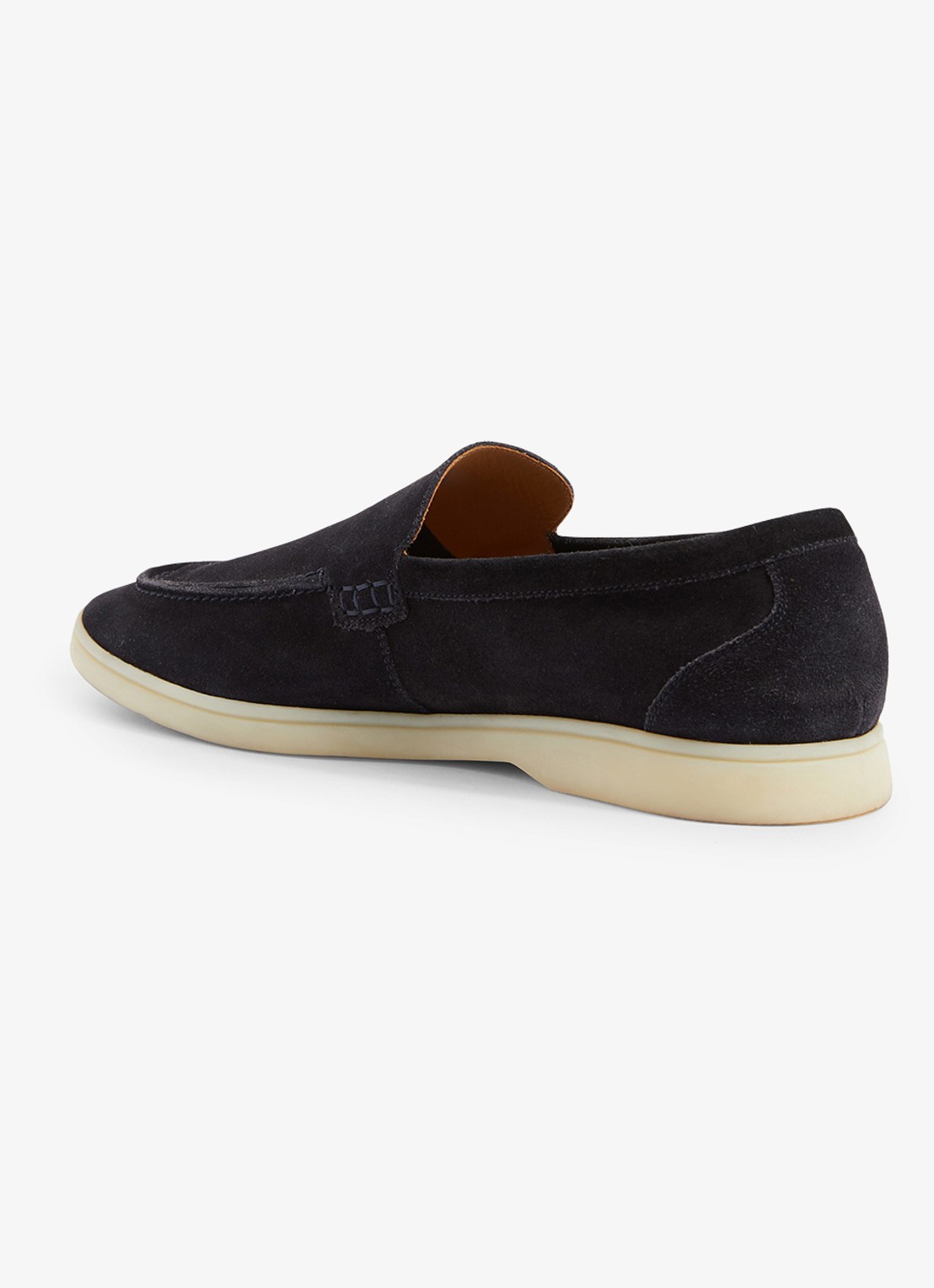 Reiss Kason loafer van suède - detail 3 navy / blauw