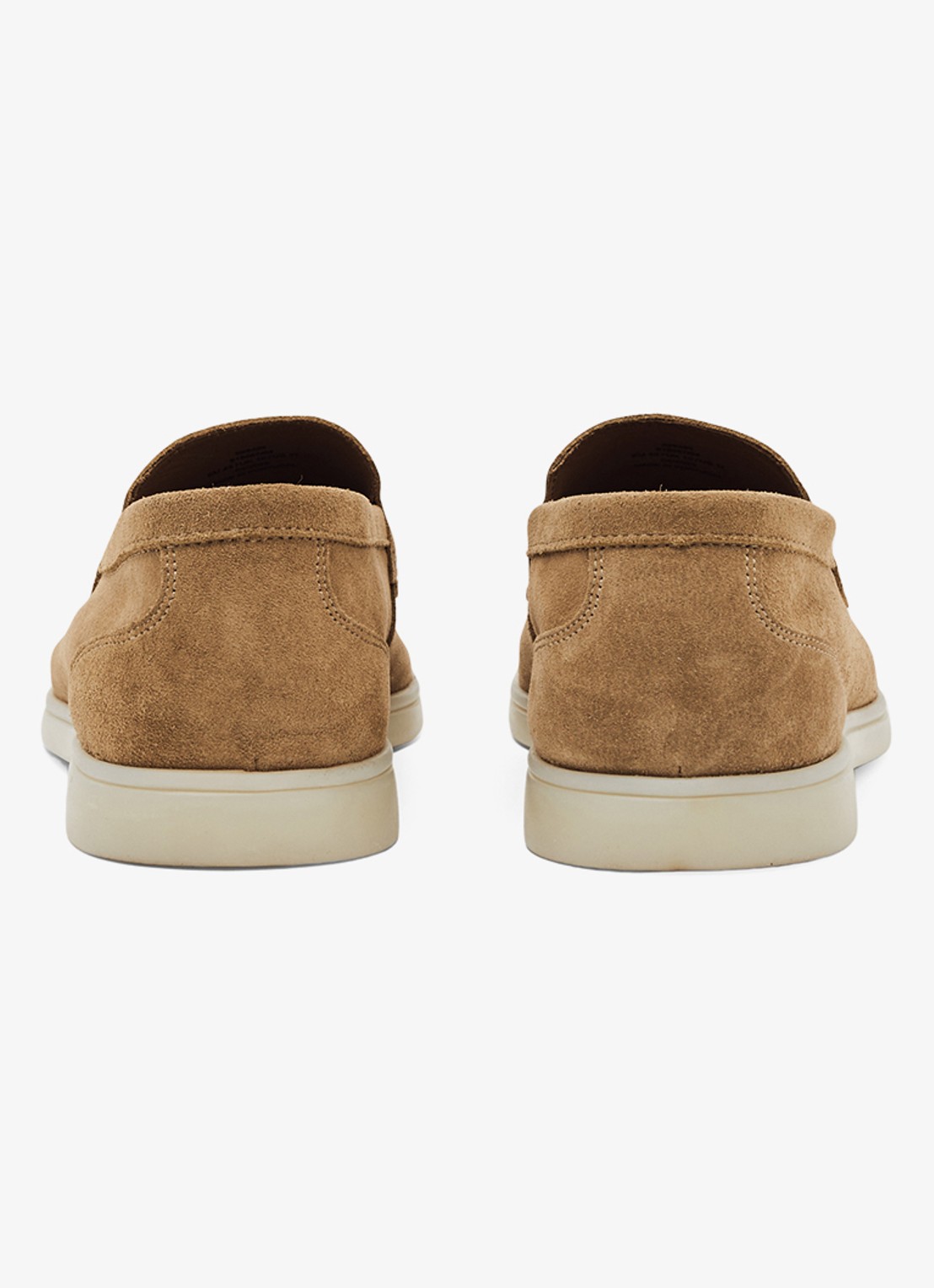 Reiss Kason loafers van suède - achterkant 5 stone / beige