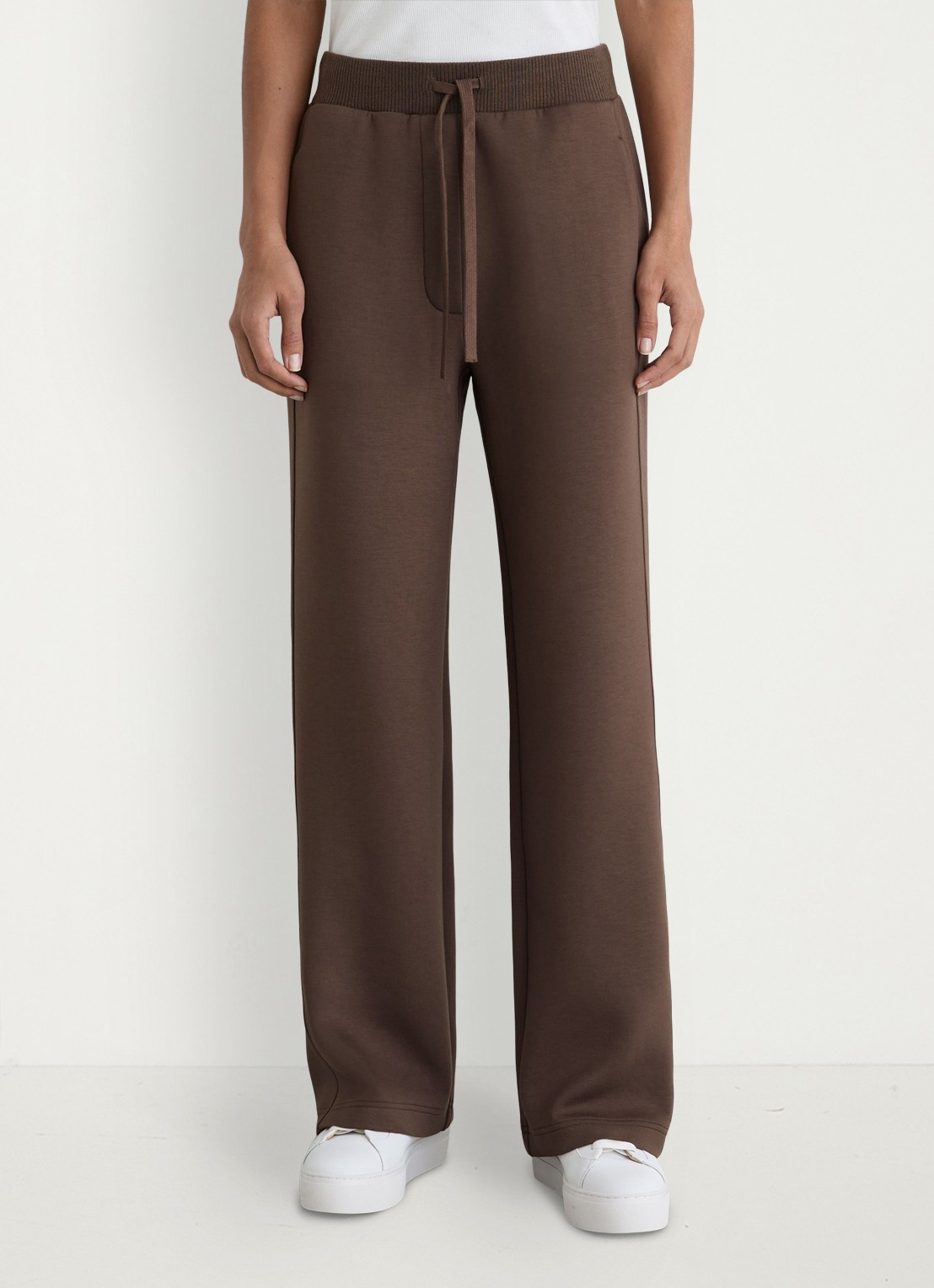 Reiss Laney wide fit joggingsbroek met steekzakken - detail 2 donkerbruin