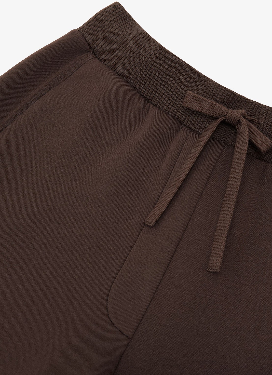 Reiss Laney wide fit joggingsbroek met steekzakken - detail 5 donkerbruin