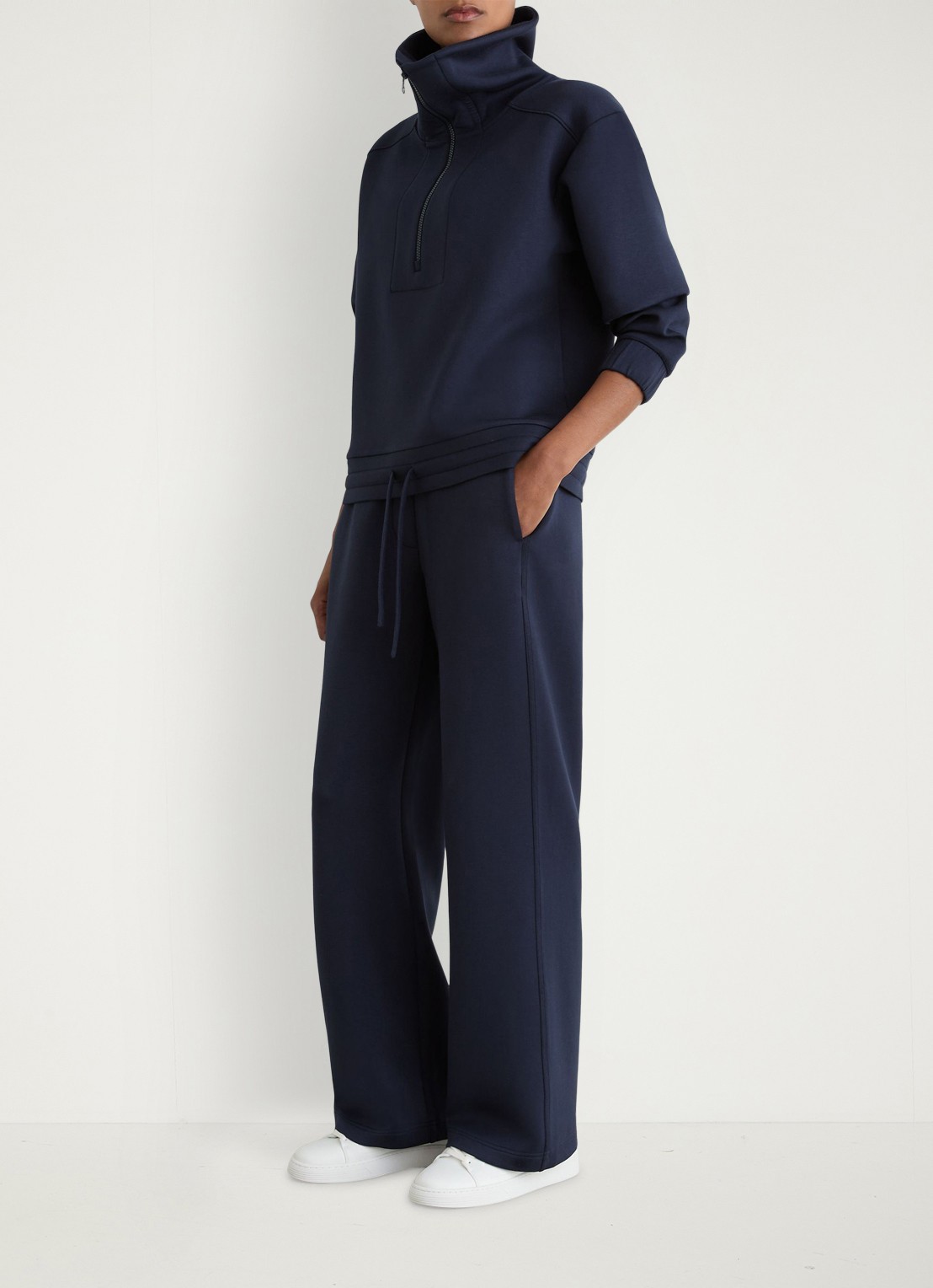 Reiss Laney wide fit joggingsbroek met steekzakken - detail 4 donkerblauw