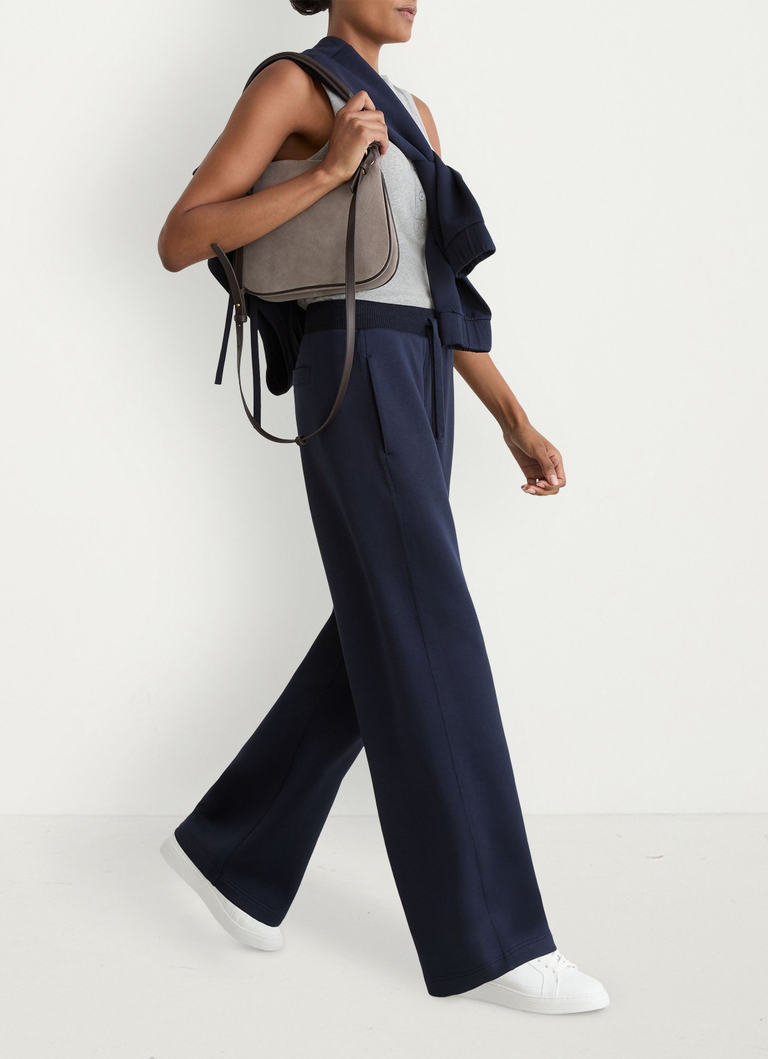 Reiss Laney wide fit joggingsbroek met steekzakken - detail 5 donkerblauw