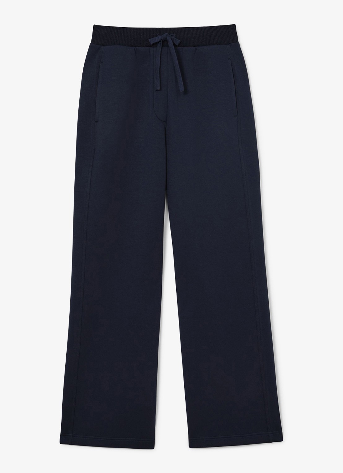 Reiss Laney wide fit joggingsbroek met steekzakken - voorkant donkerblauw