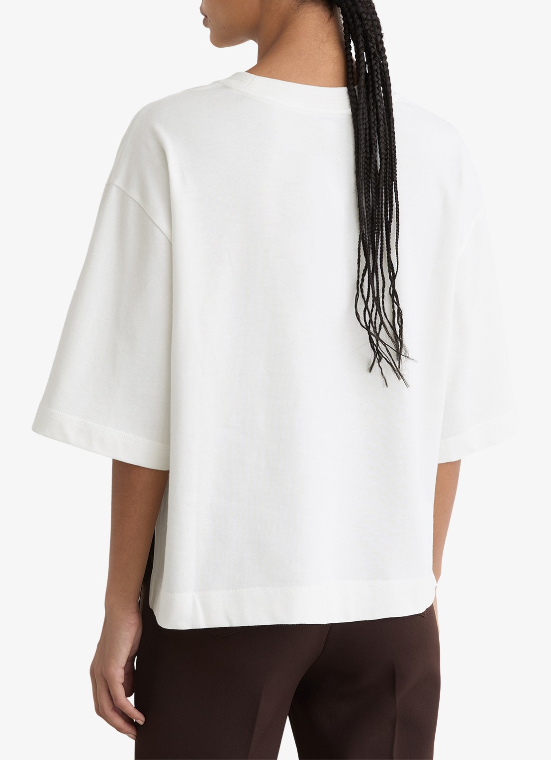 Reiss Lara oversized T-shirt  - achterkant wit