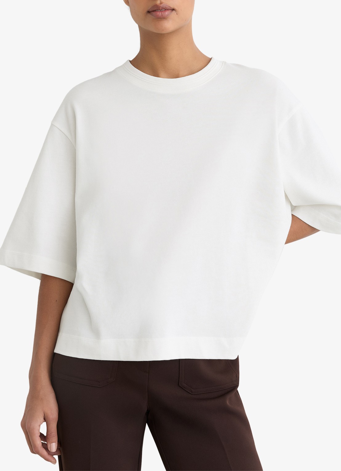 Reiss Lara oversized T-shirt  - detail 2 wit