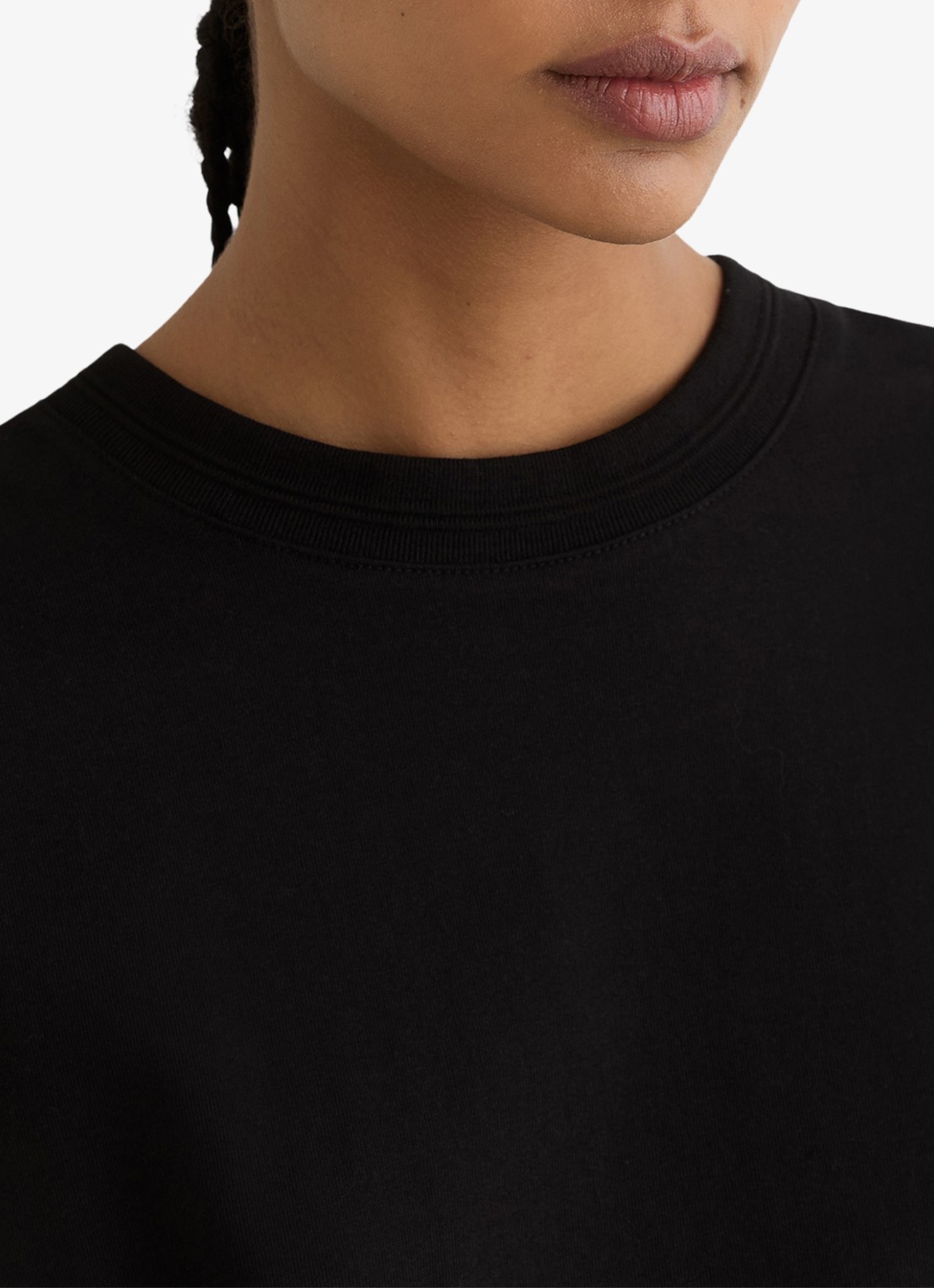 Reiss Lara oversized T-shirt  - detail 4 black / zwart