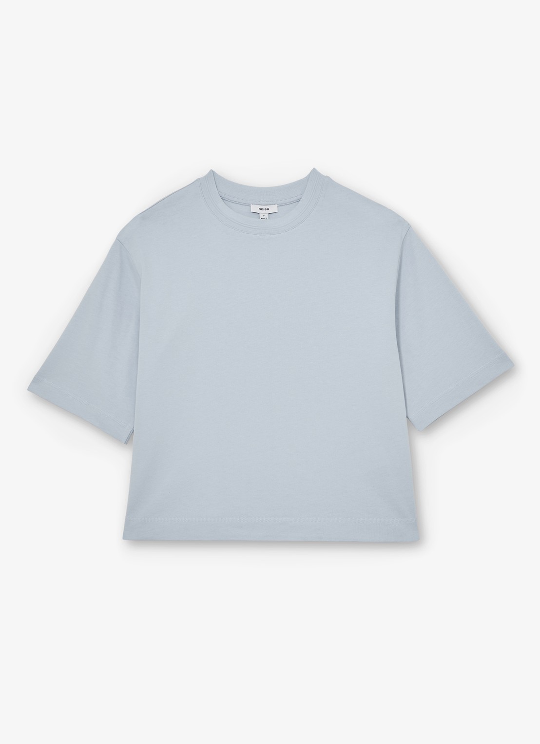 Reiss Lara oversized T-shirt  - voorkant lichtblauw