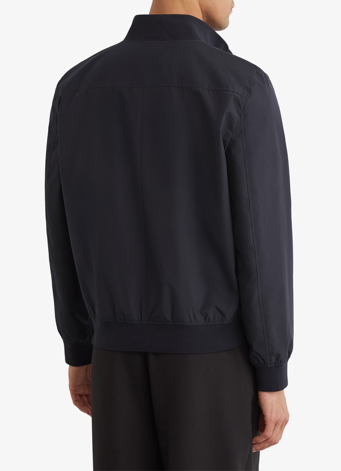 Reiss Latent bomberjack met steekzakken - achterkant navy / blauw