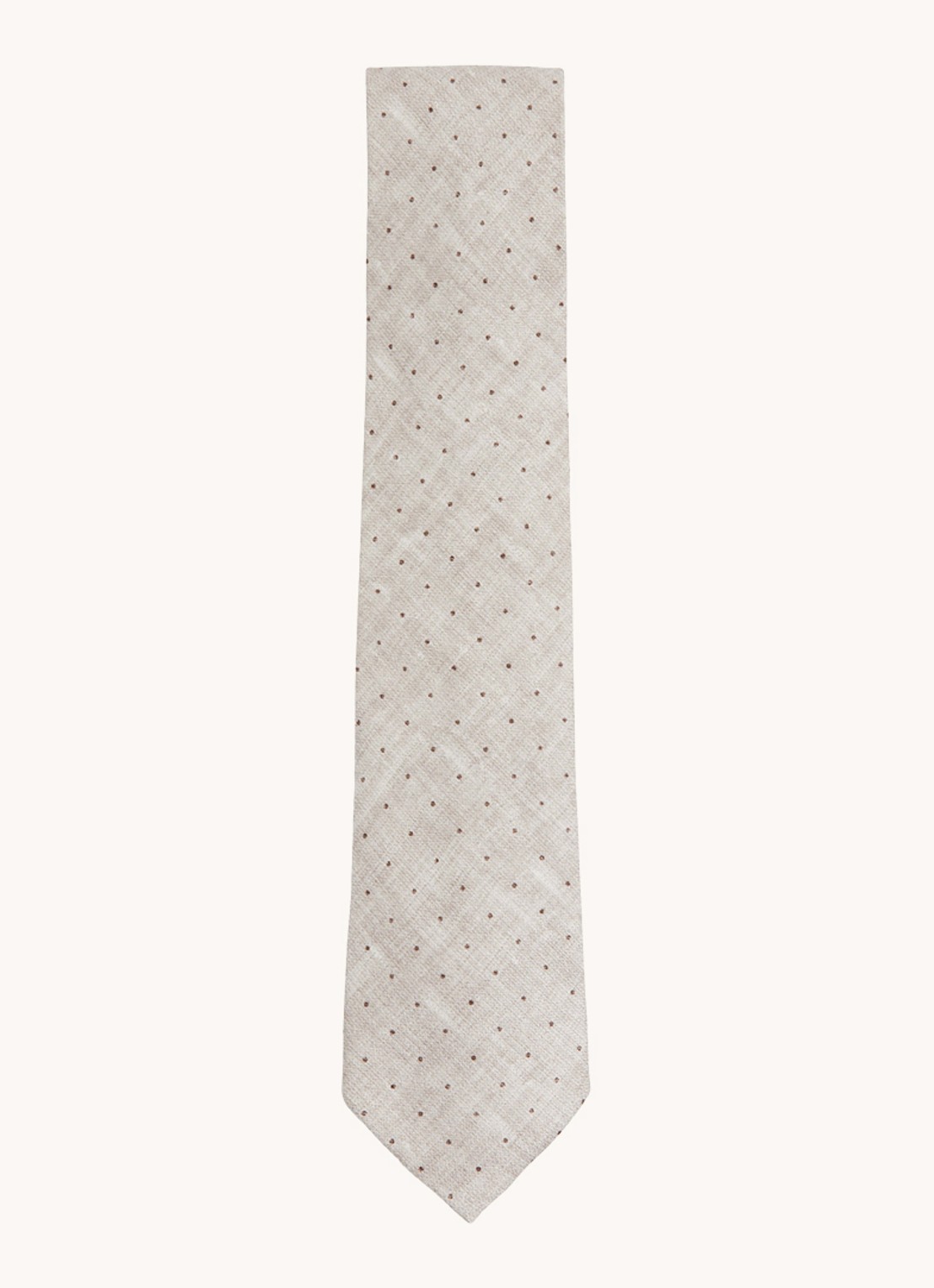 Reiss Lateran stropdas van zijde - achterkant 3 beige