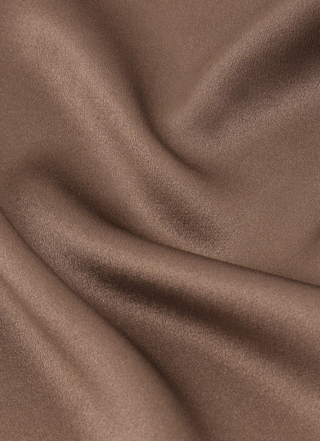 Reiss Lena top van zijde  - detail 3 bruin