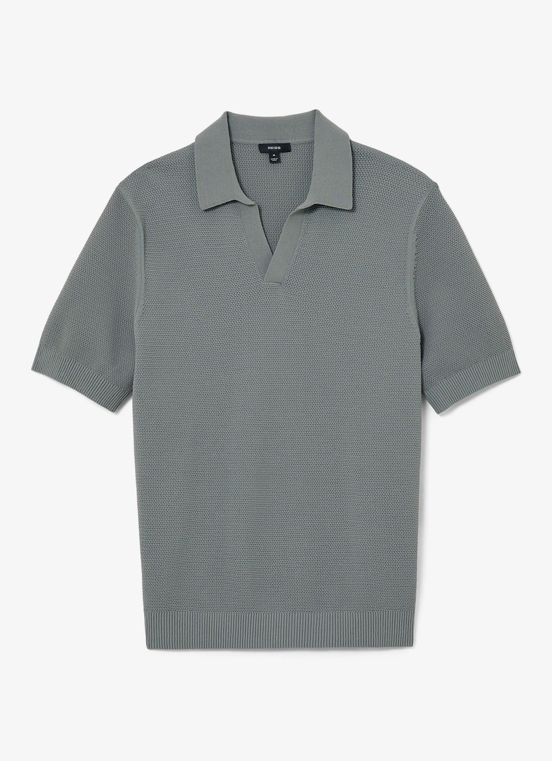 Reiss Leon regular fit polo  - voorkant 5 grijs